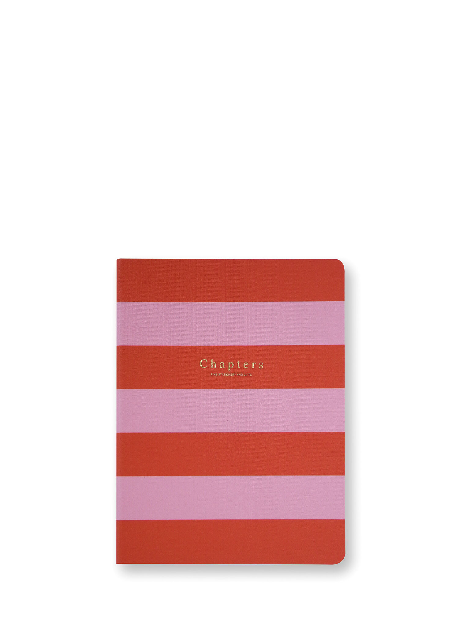 Canvas Pink & Orange Stripes Not Defteri