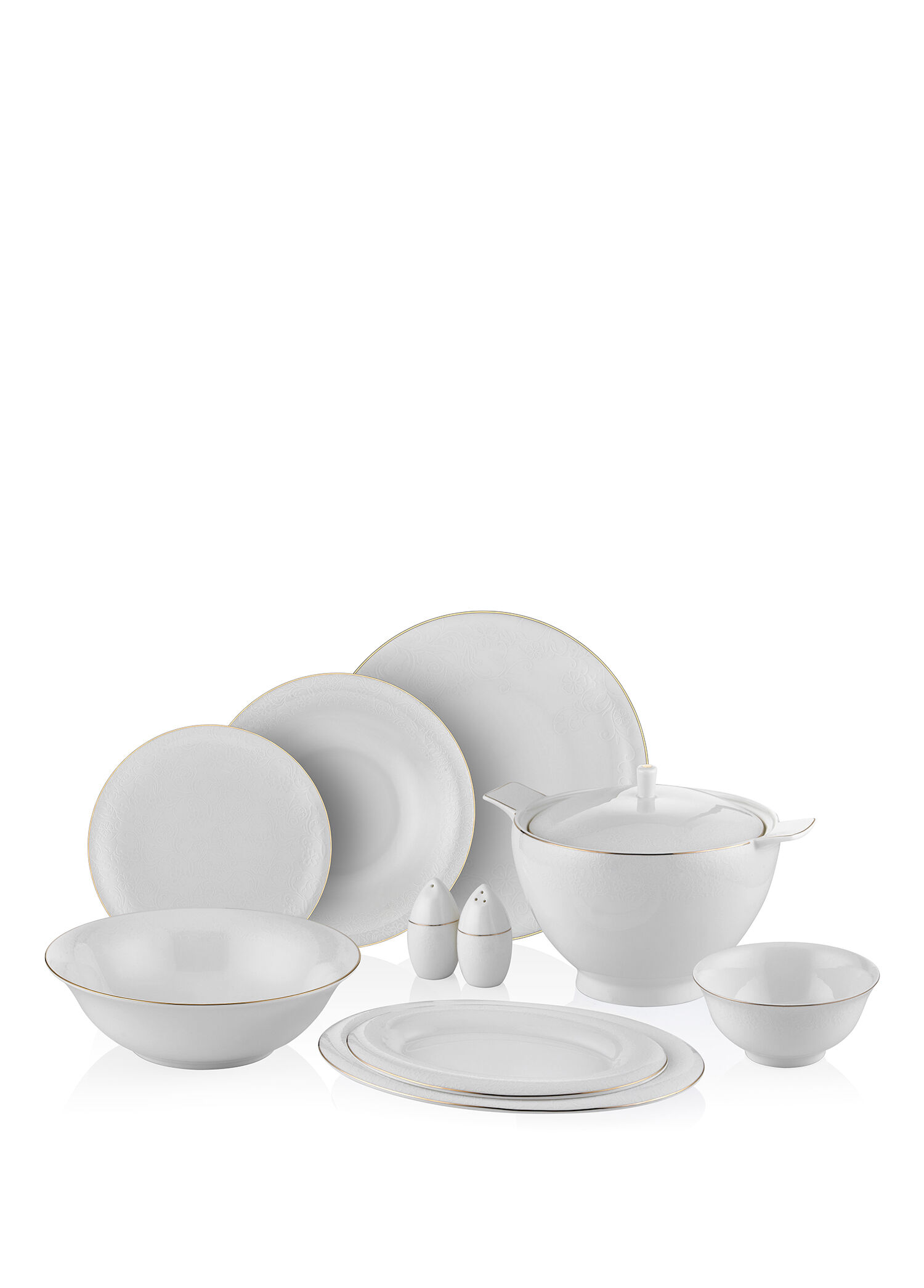 Rochella Bone China 60 Parça 12 Kişilik Yemek Takımı