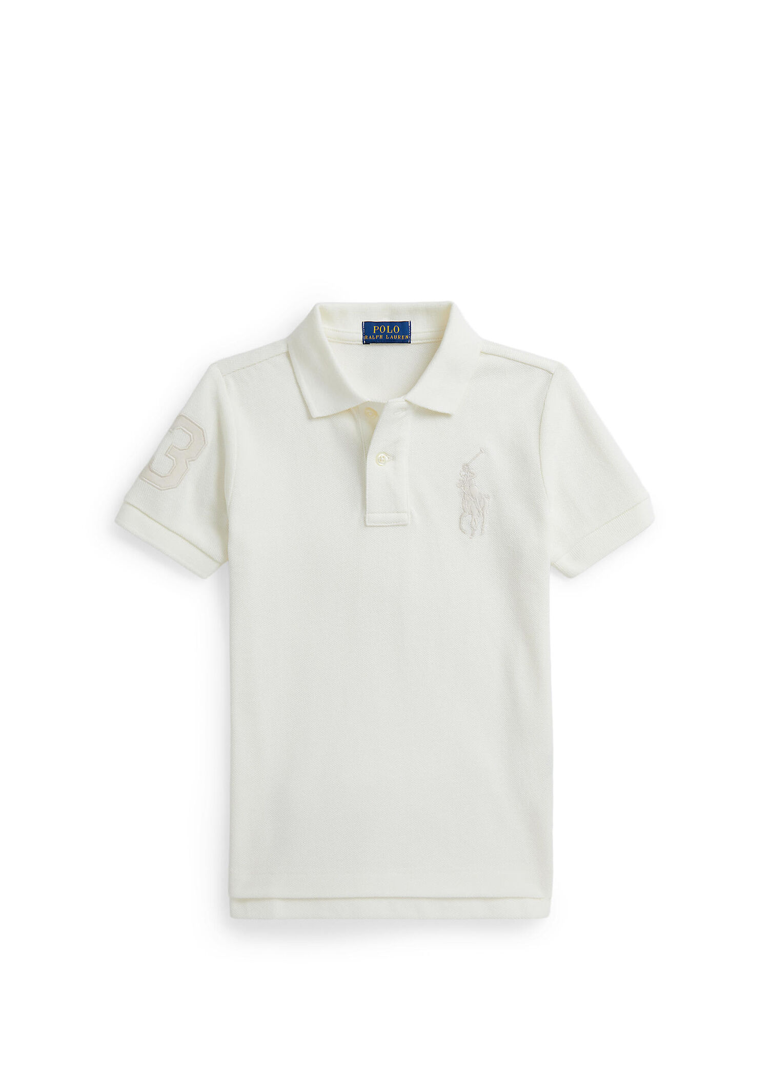 Bej Polo Yaka Erkek Çocuk T-shirt