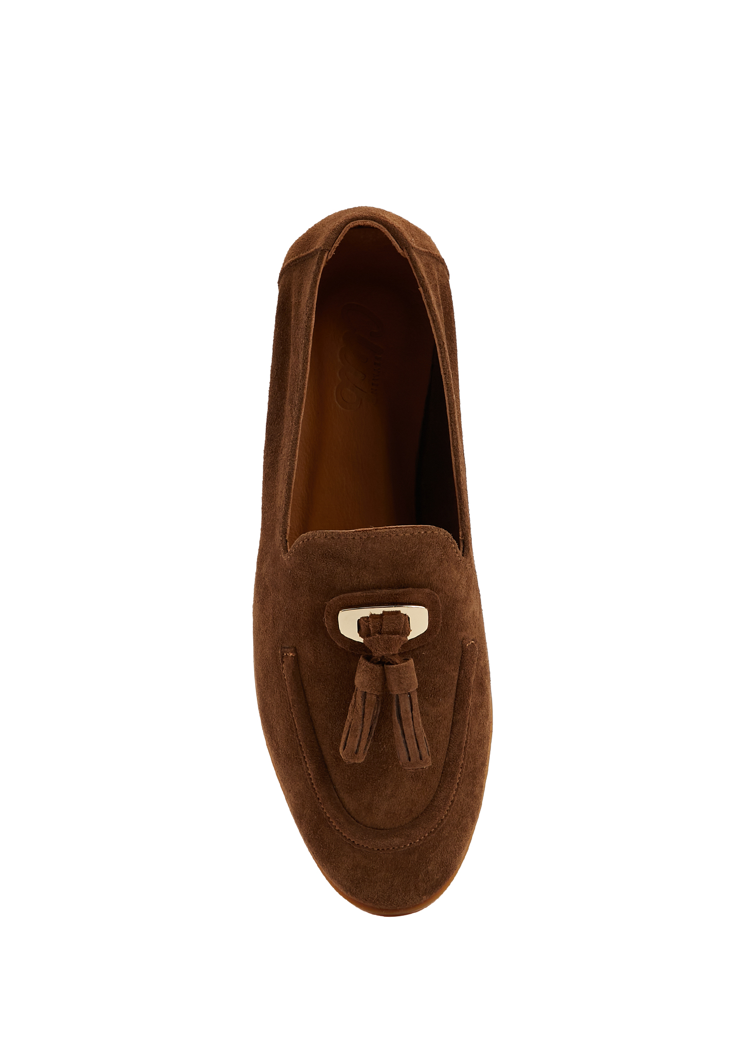 Açık Kahverengi Kadın Süet Loafer_3