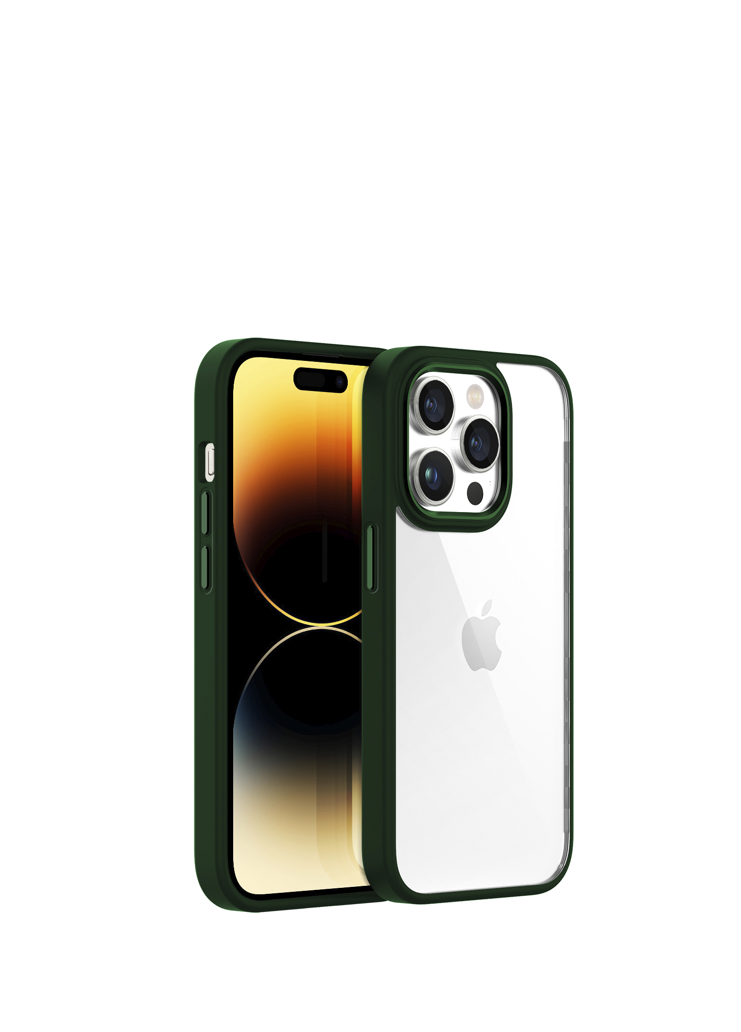 iPhone 14 Pro New Air Bumper Green Kılıf