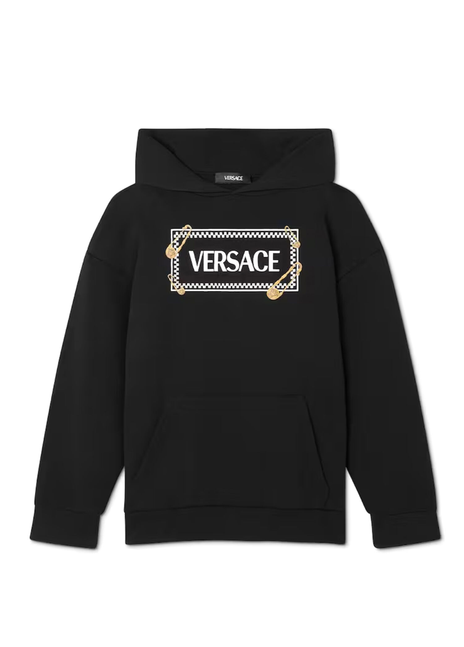 Siyah Gold Logo Baskılı Unisex Çocuk Sweatshirt