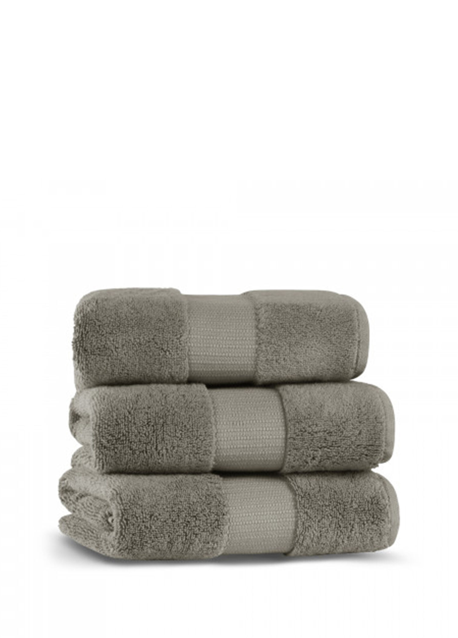 Valencia Fibroluxe ® Warm Gray Bambu Tekli Yüz Havlusu 50 x 90 cm
