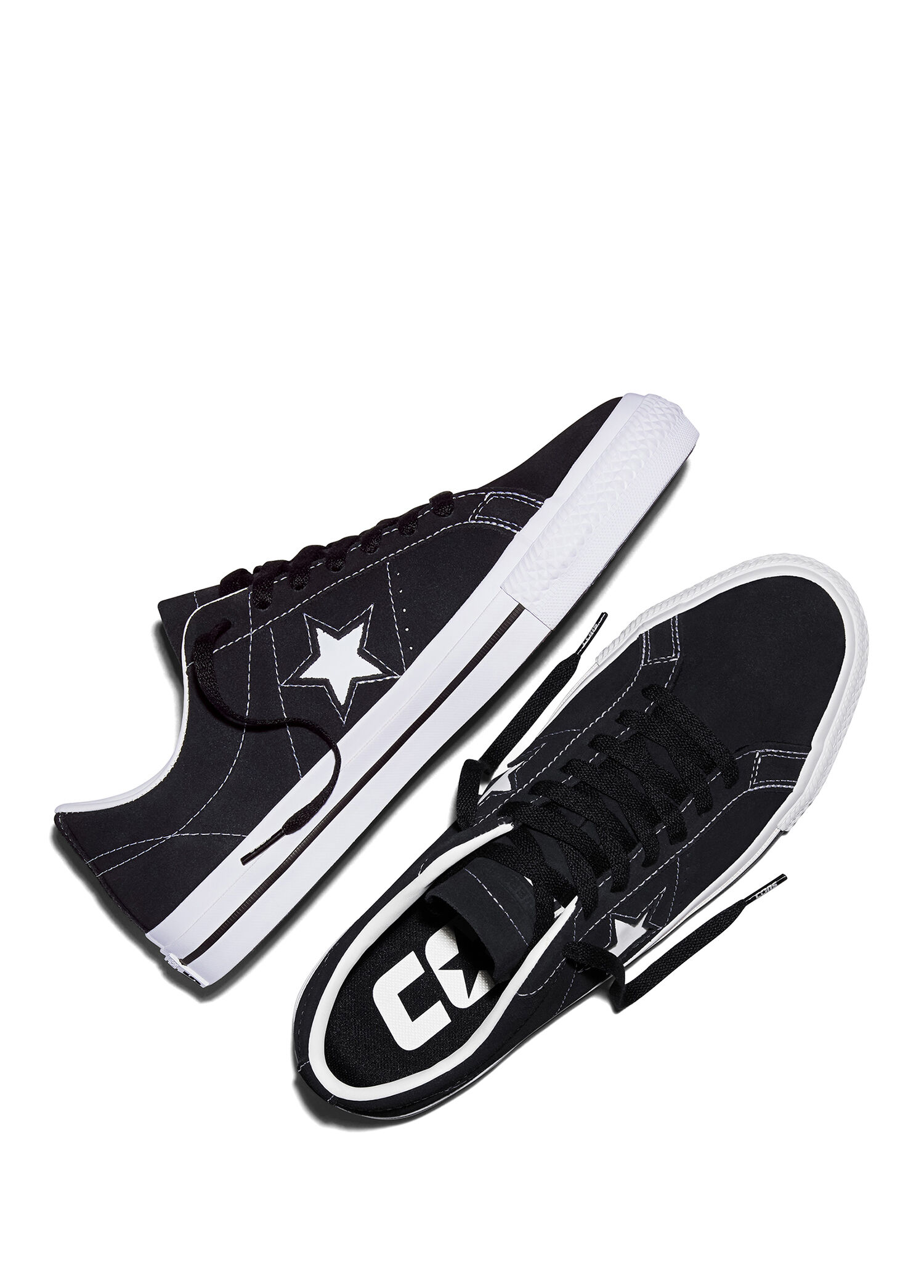 Converse Siyah Kadın Cons One Star Pro Siyah Süet Unisex Sneaker