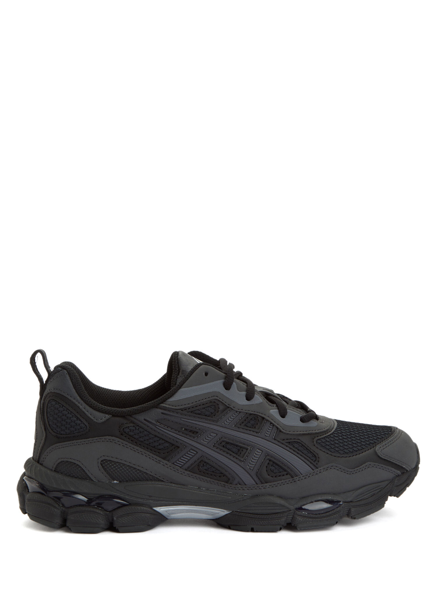 Asics - GEL-NYC RGD Siyah Erkek Suni Deri Sneaker - Siyah