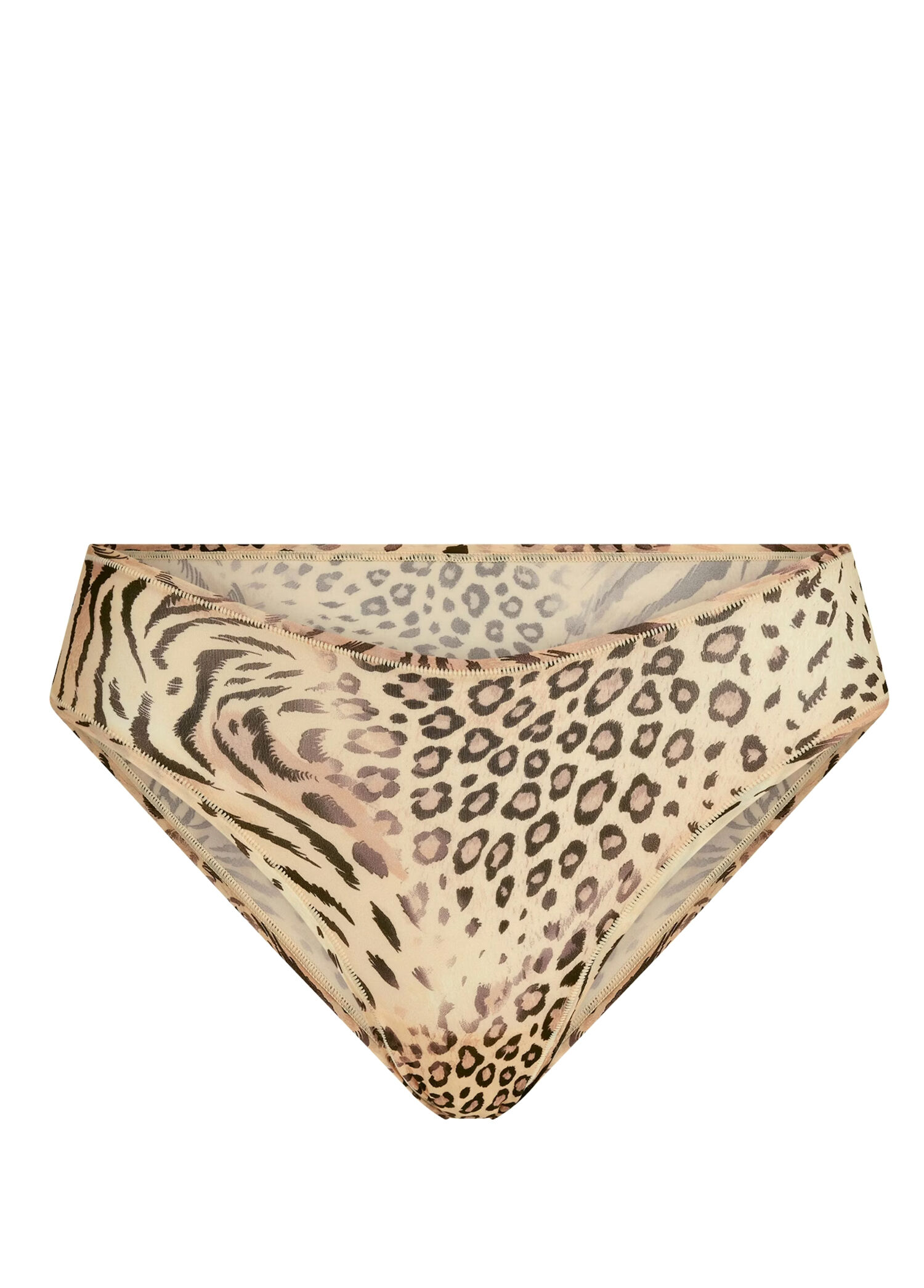 Cheeky Siyah Taba Desenli Külot