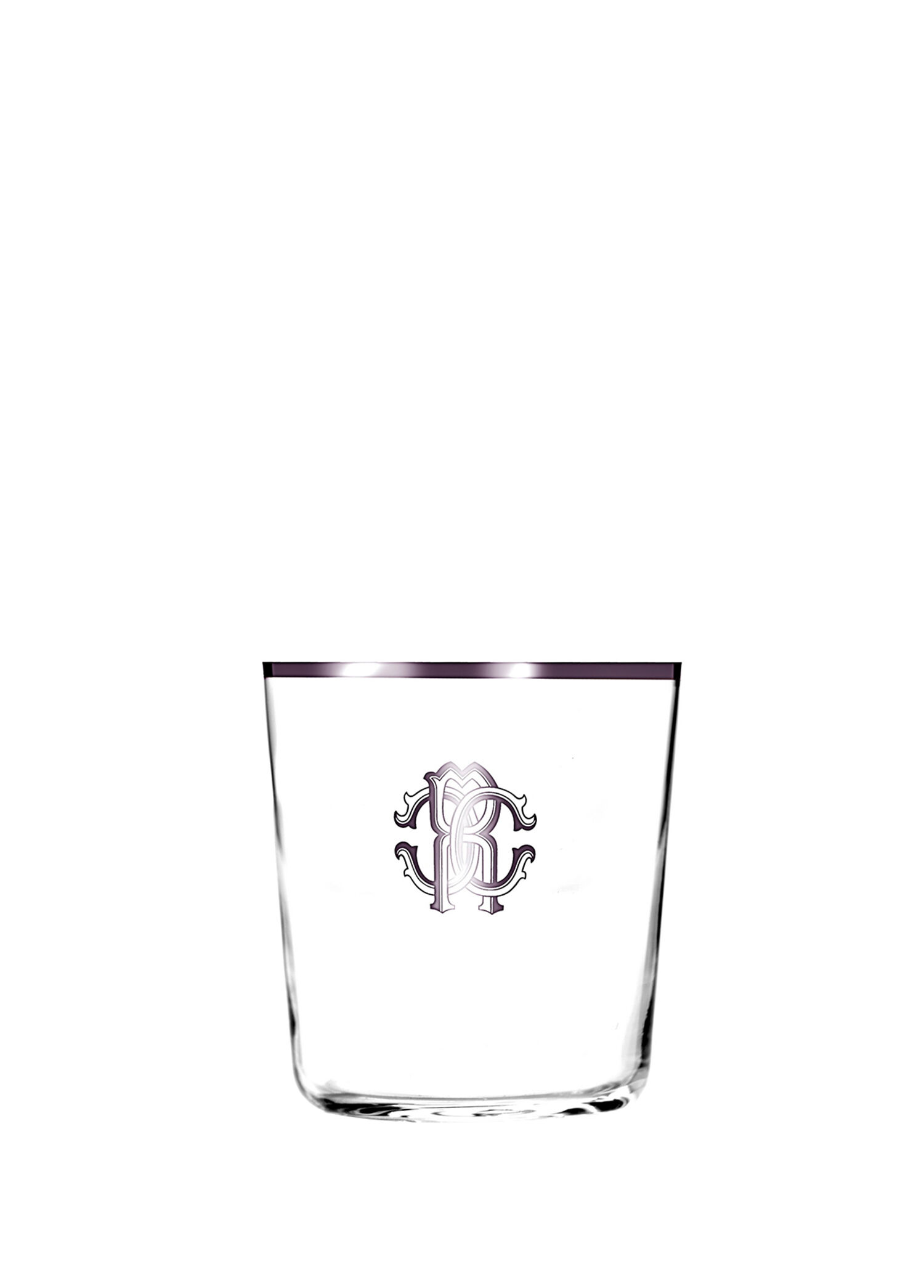 Monogram Platin Dekorlu Kristal Su ve Meşrubat Bardağı