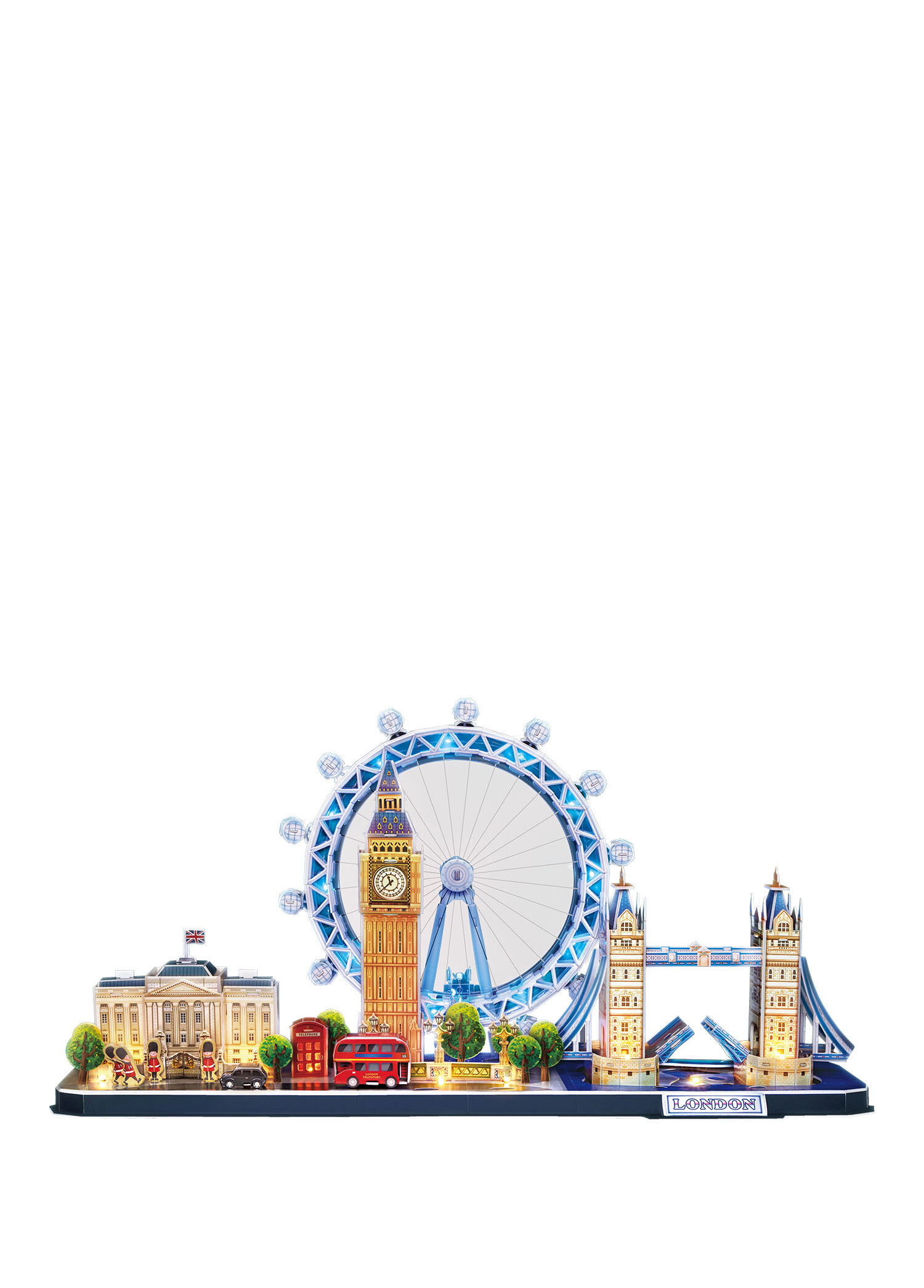 London City Line Led Işıklı 186 Parça Çocuk 3D Puzzle L532h