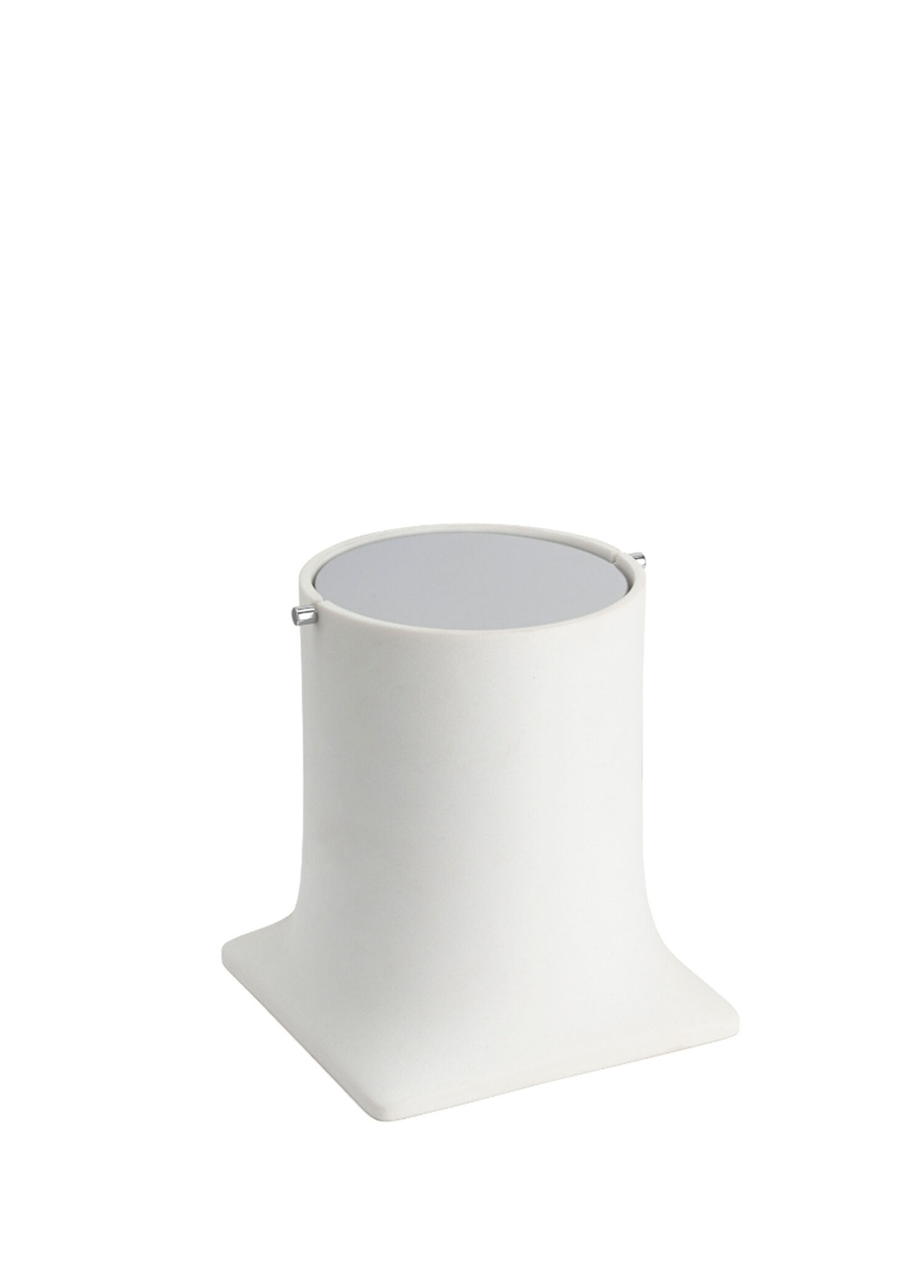 Beyaz Krom Banyo Çöp Kovası 4 Lt