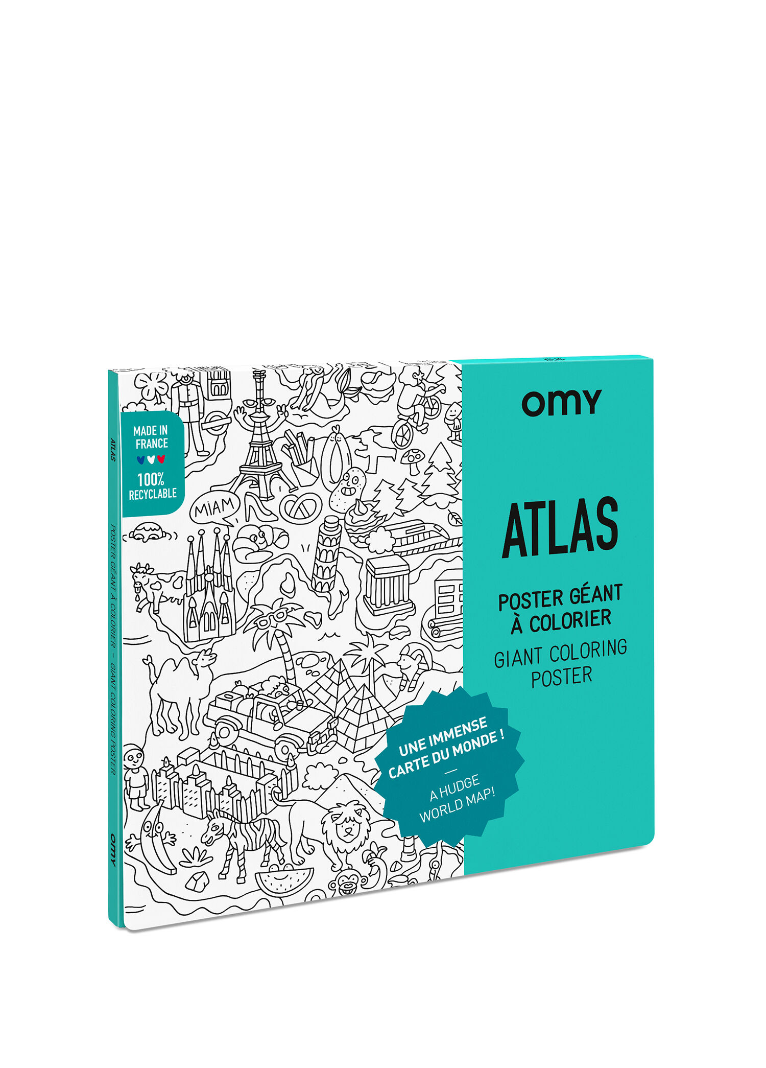Atlas Çocuk Dev Boyama Posteri