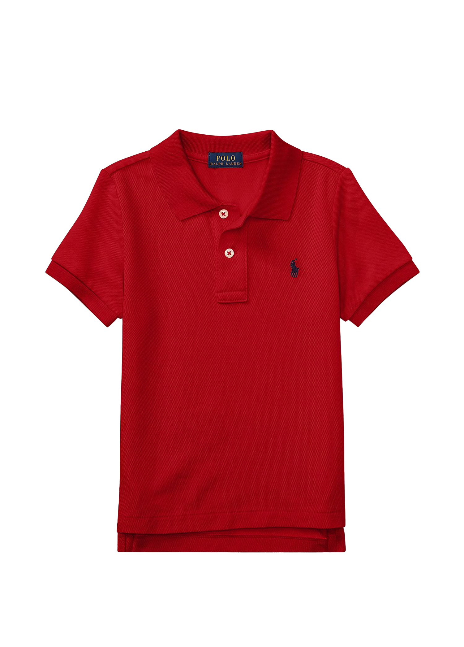 Kırmızı Polo Yaka Unisex Çocuk T-shirt