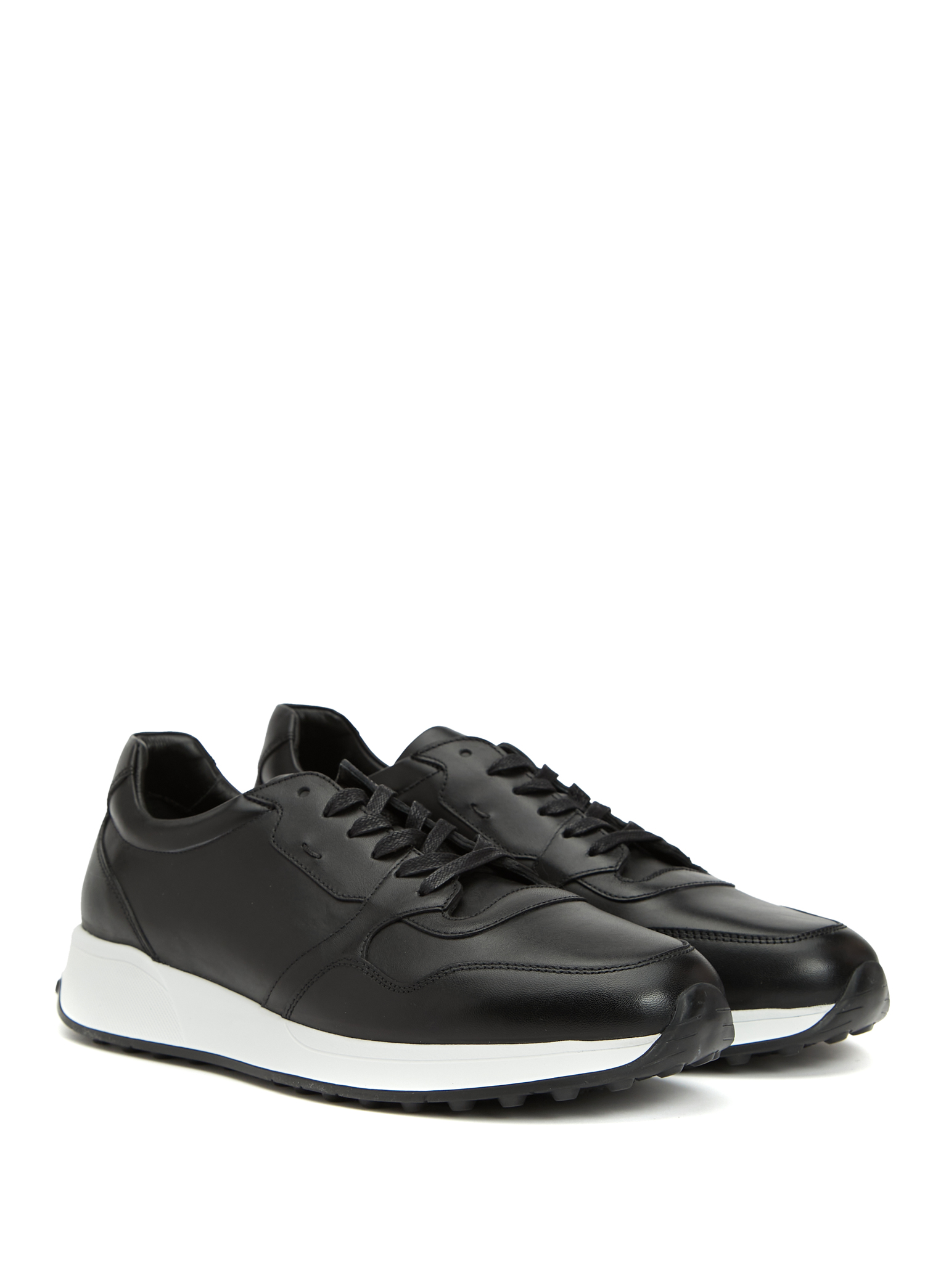 Siyah Erkek Deri Sneaker_1
