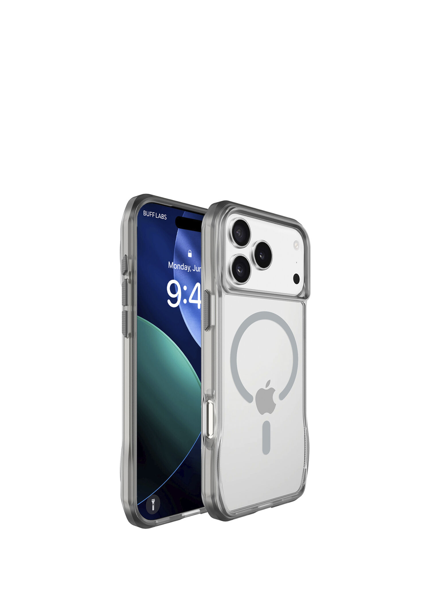 Octa Shield iPhone 17 Pro Max Magsafe Uyumlu Light Gray Telefon Kılıfı
