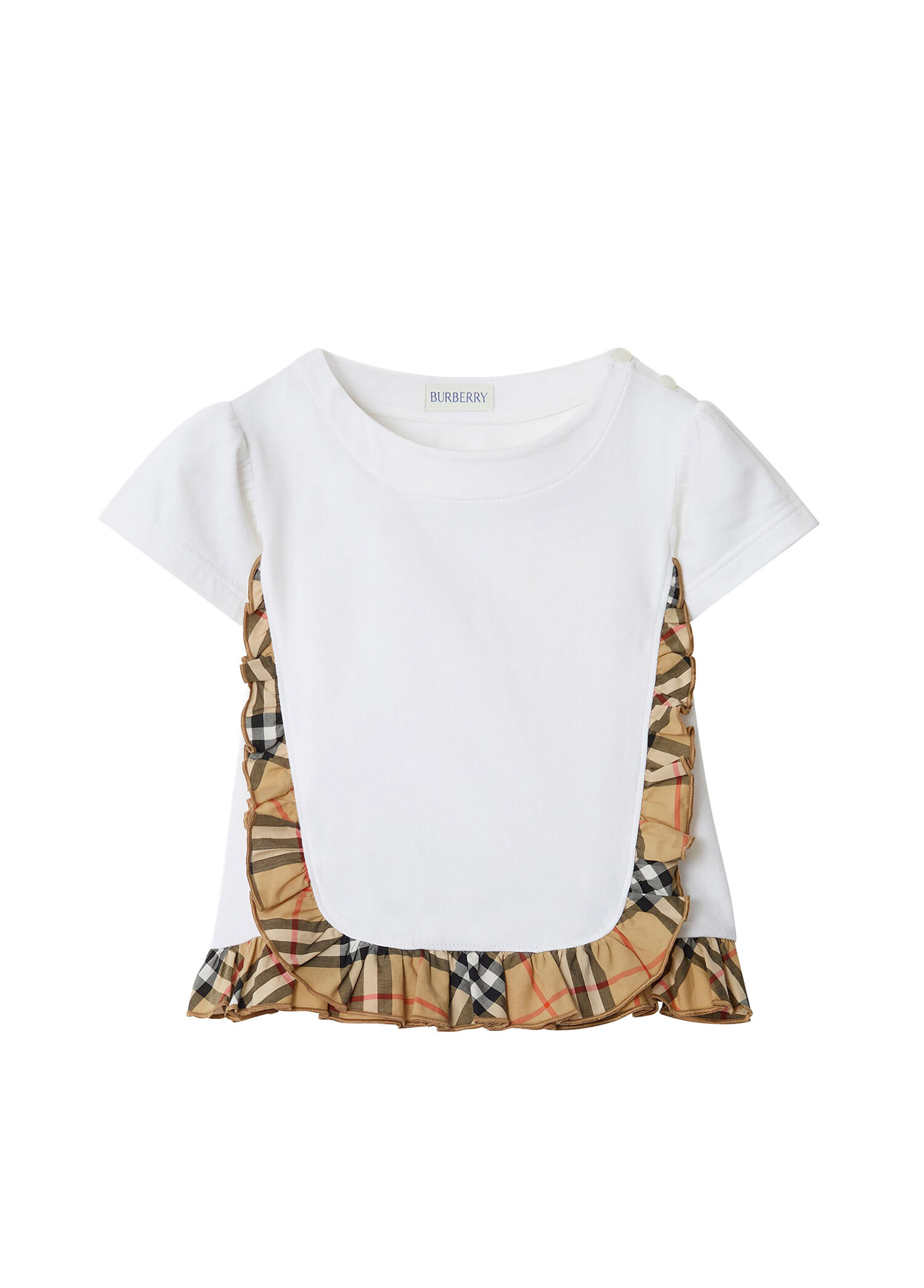 Roxy Frıll Beyaz Kısa Kollu Kız Çocuk T-Shirt
