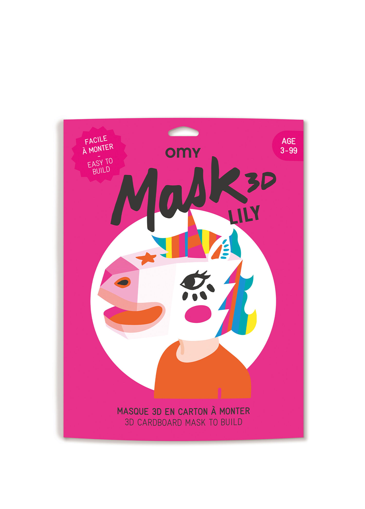 Lily 3D Unisex Çocuk Unicorn Figür Maske