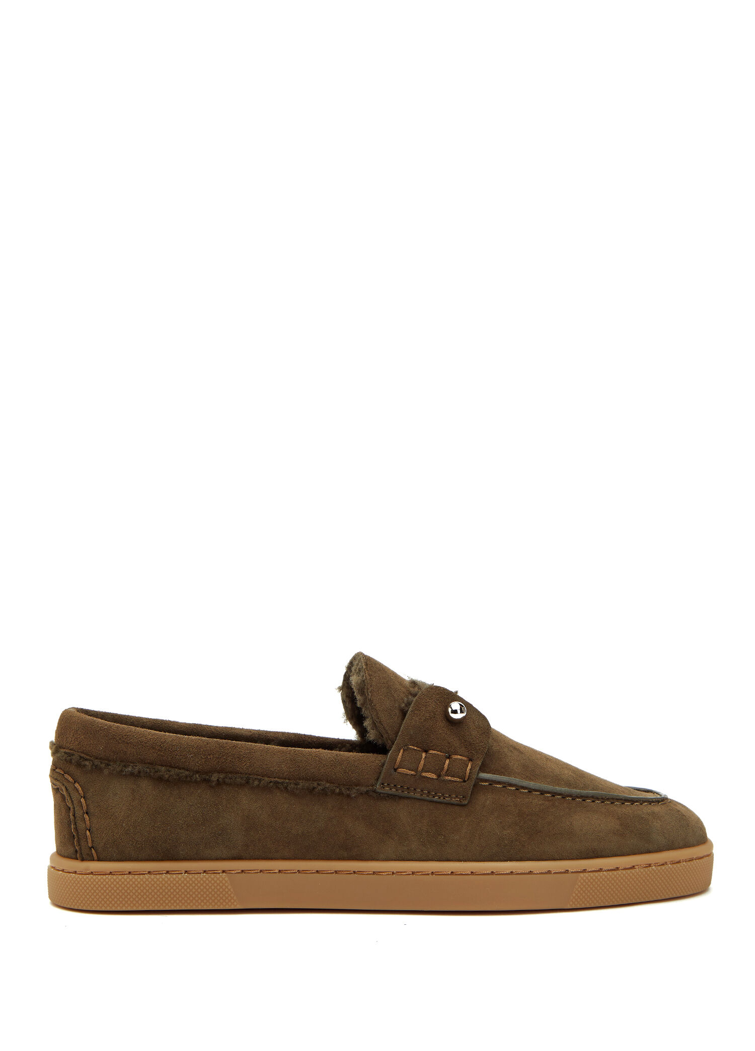 Donna F Haki Kadın Süet Loafer