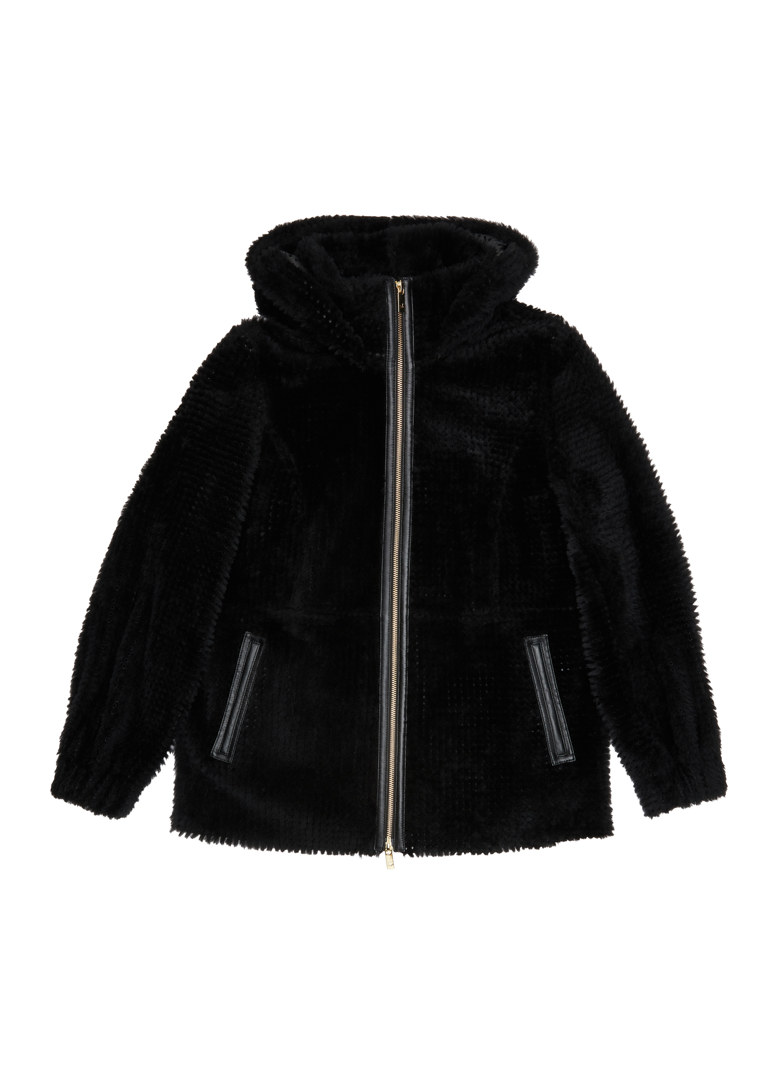 Siyah Shearling Kaban_6