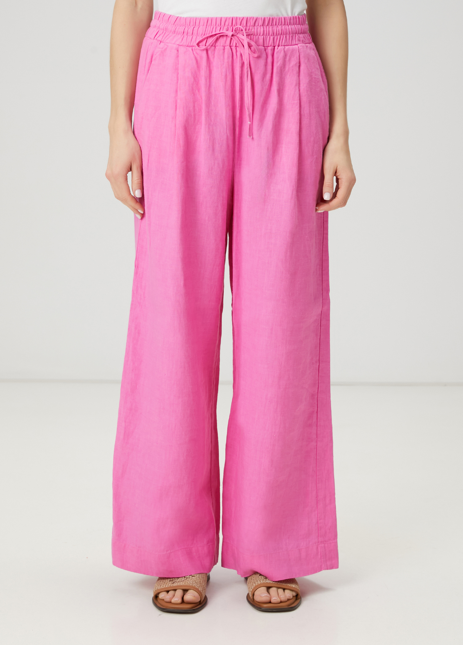 Pembe Keten Pantolon_2