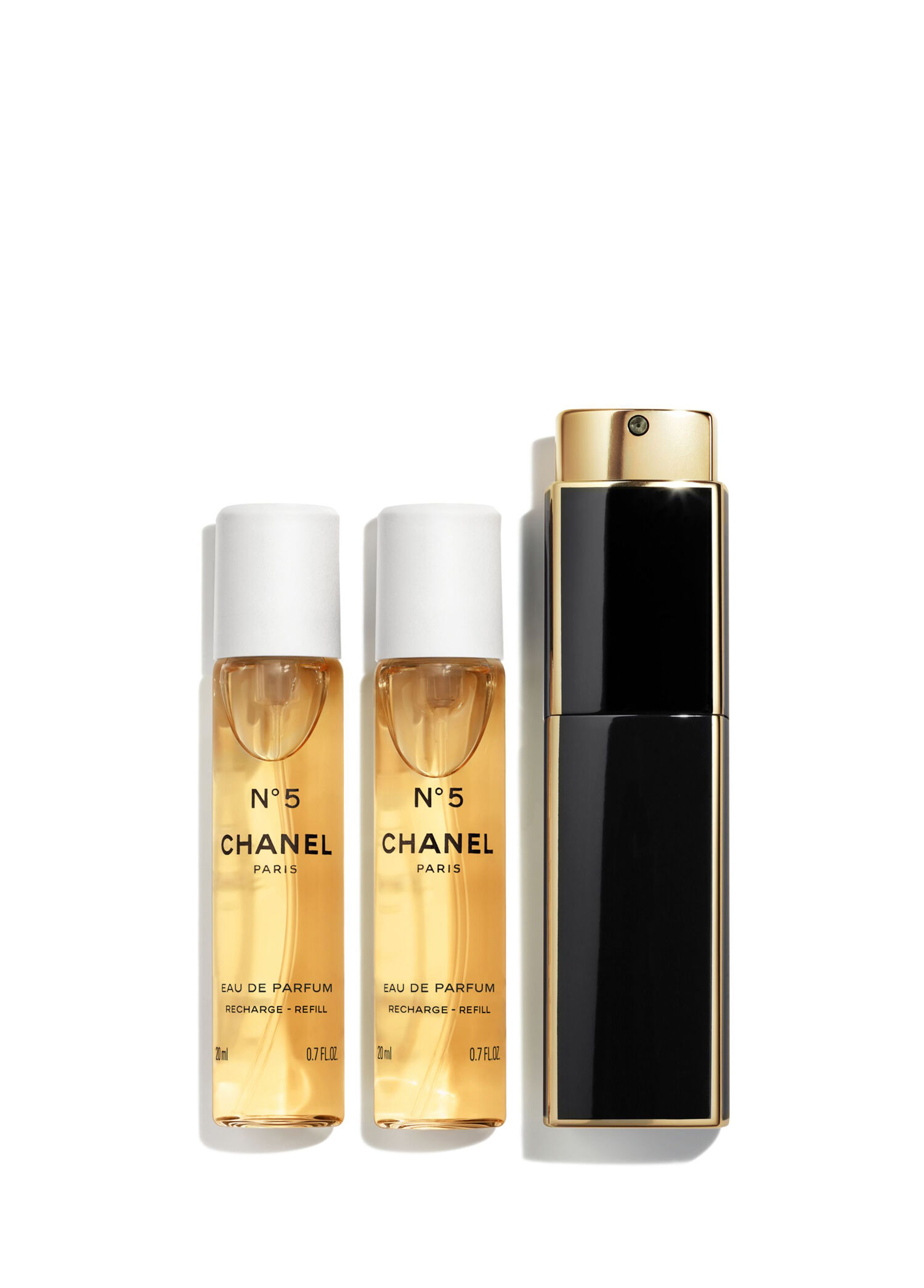 CHANEL Eau de Toilette N°5 & リップ　3点セット CHANEL - N°5 Eau De Parfüm Twist And Spray 3X20ml -