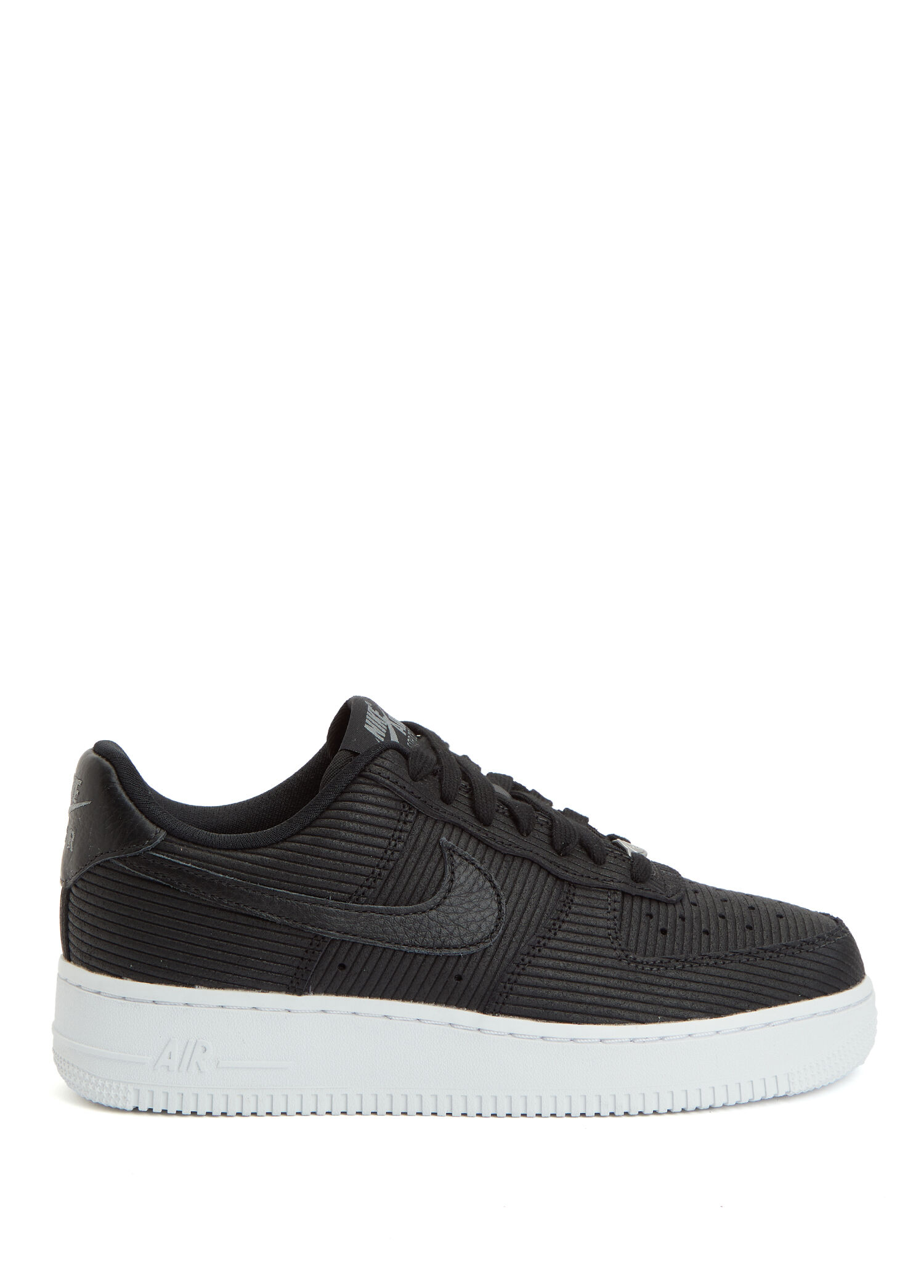 Air Force 1 '07 Siyah Gri Kadın Deri Sneaker