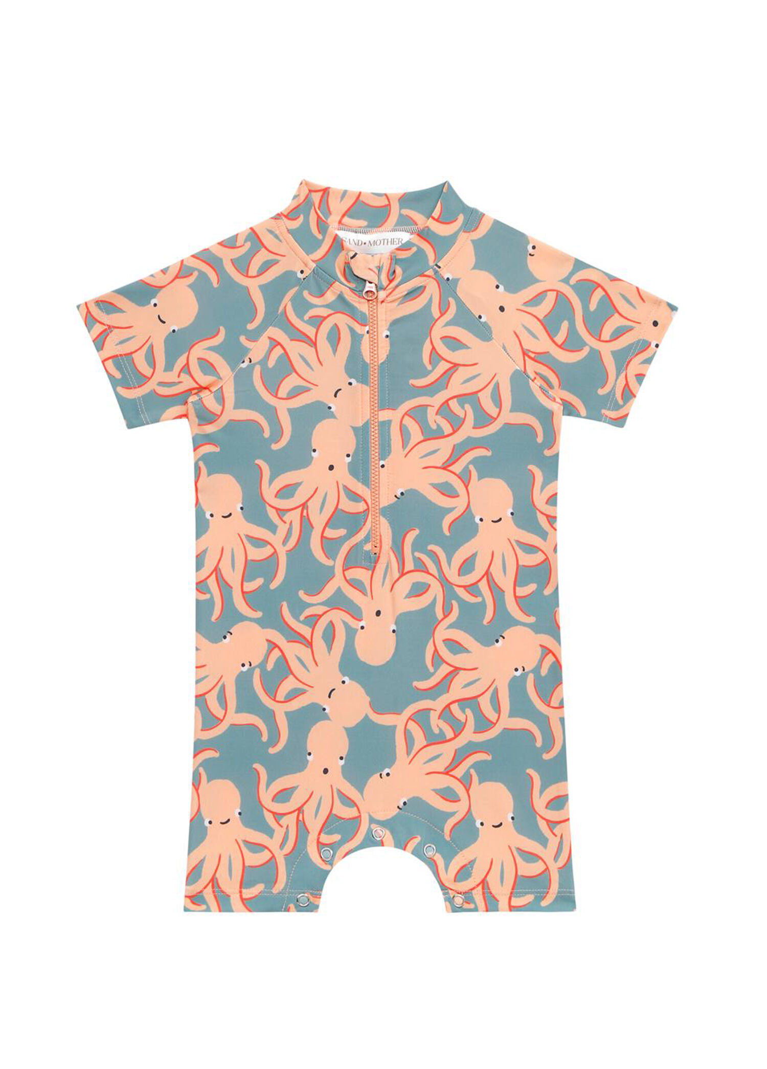 Octopus UV Korumalı Alttan Çıtçıtlı Erkek Bebek Mayo