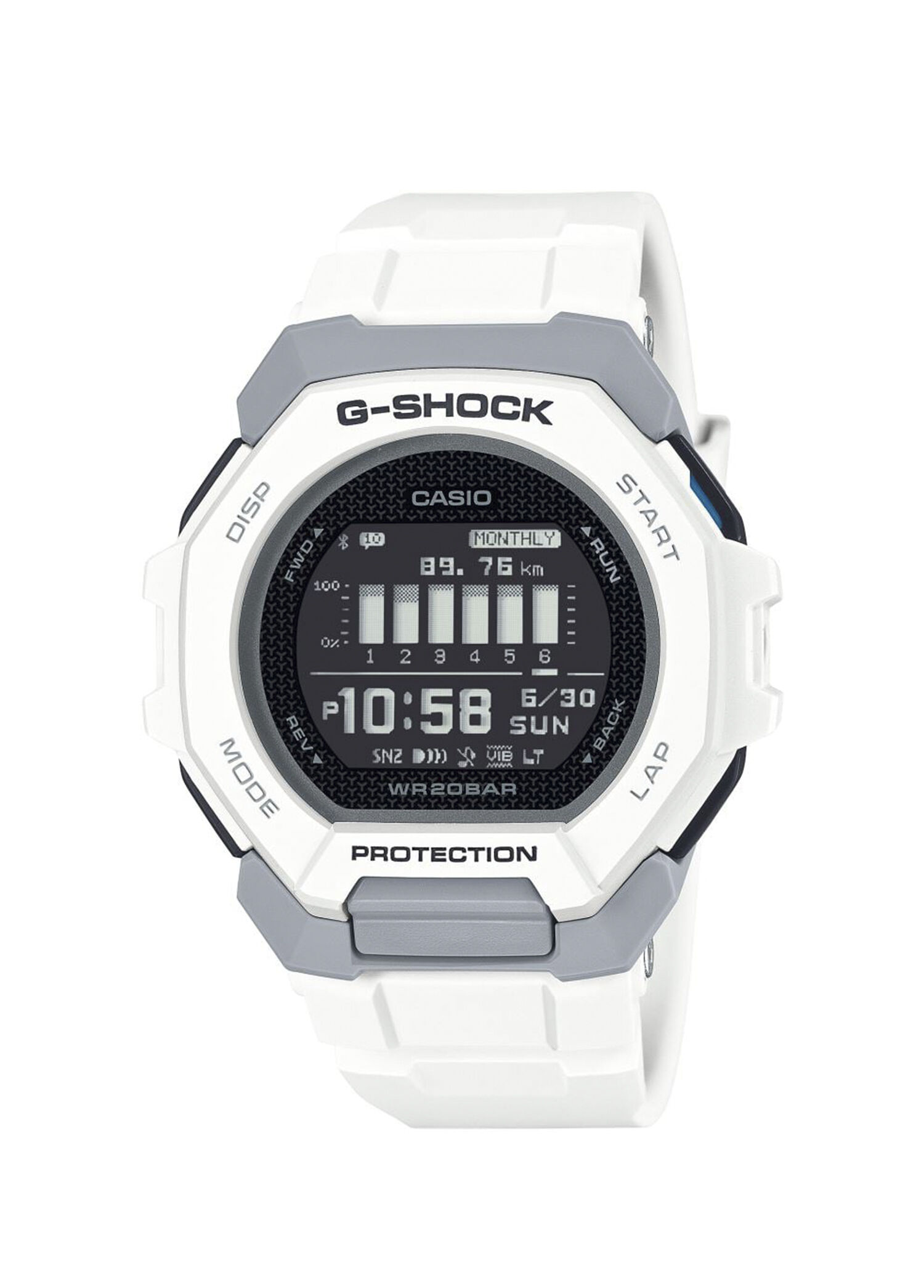 G-Shock GBD-300-7DR Beyaz Silikon Erkek Kol Saati