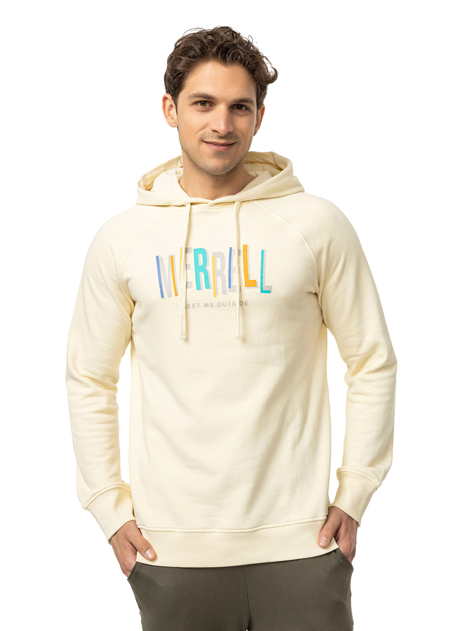 Swift M Bej Kapüşonlu Erkek Sweatshirt