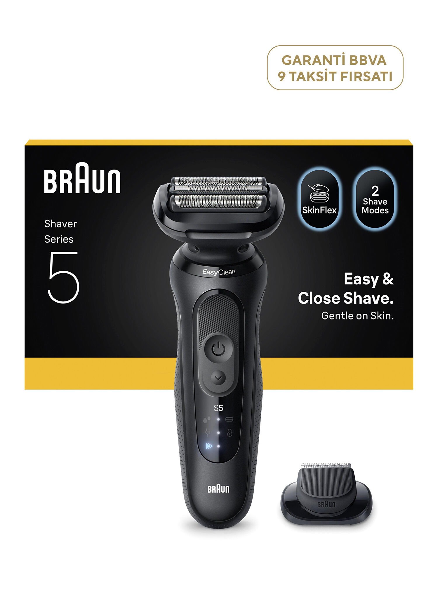 Series 5 Hassas Düzeltici Başlık Islak ve Kuru Elektrikli Tıraş Makinesi 52-N1200S