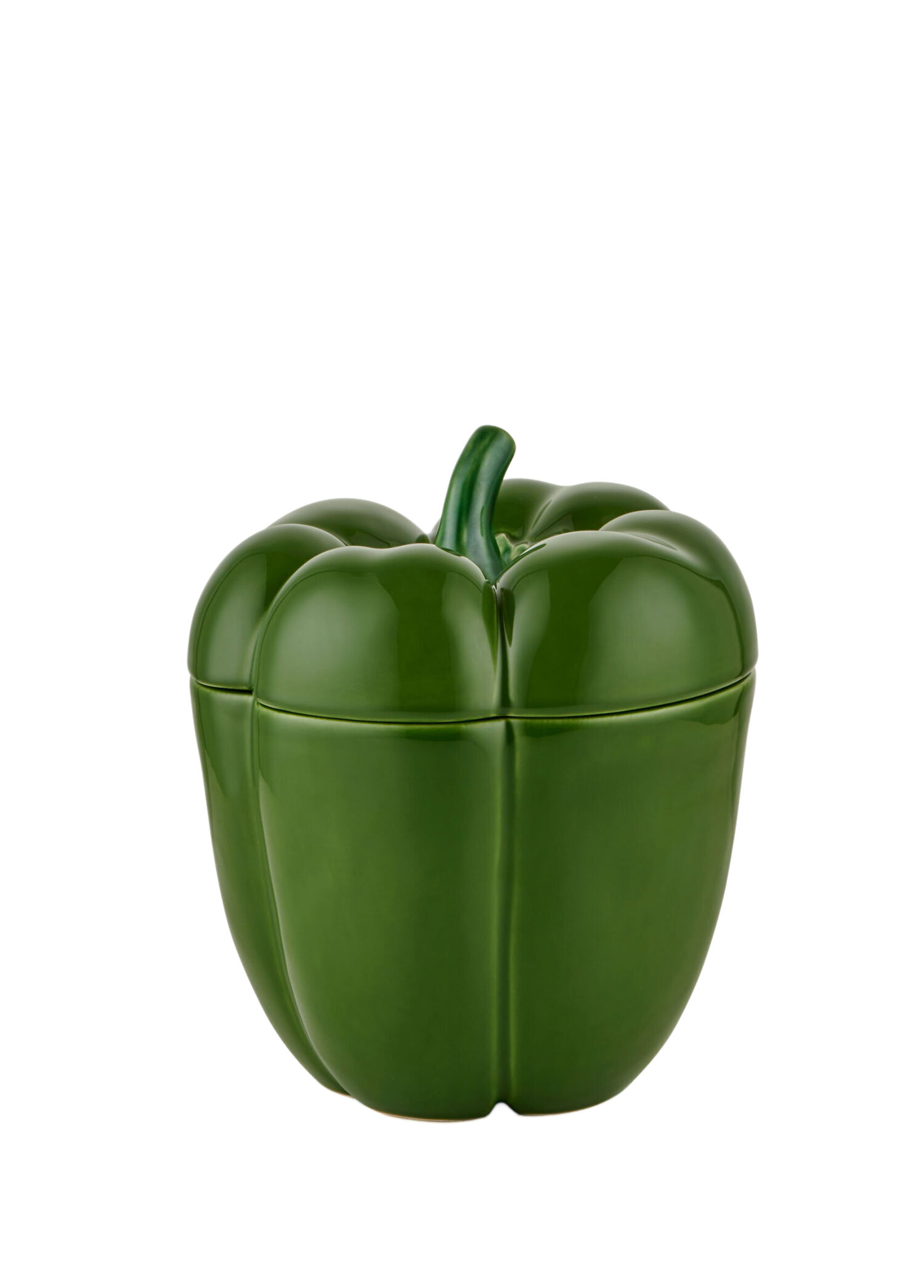 P Bordallo Pinheiro Pepper Yesil Seramik Saklama Kabi