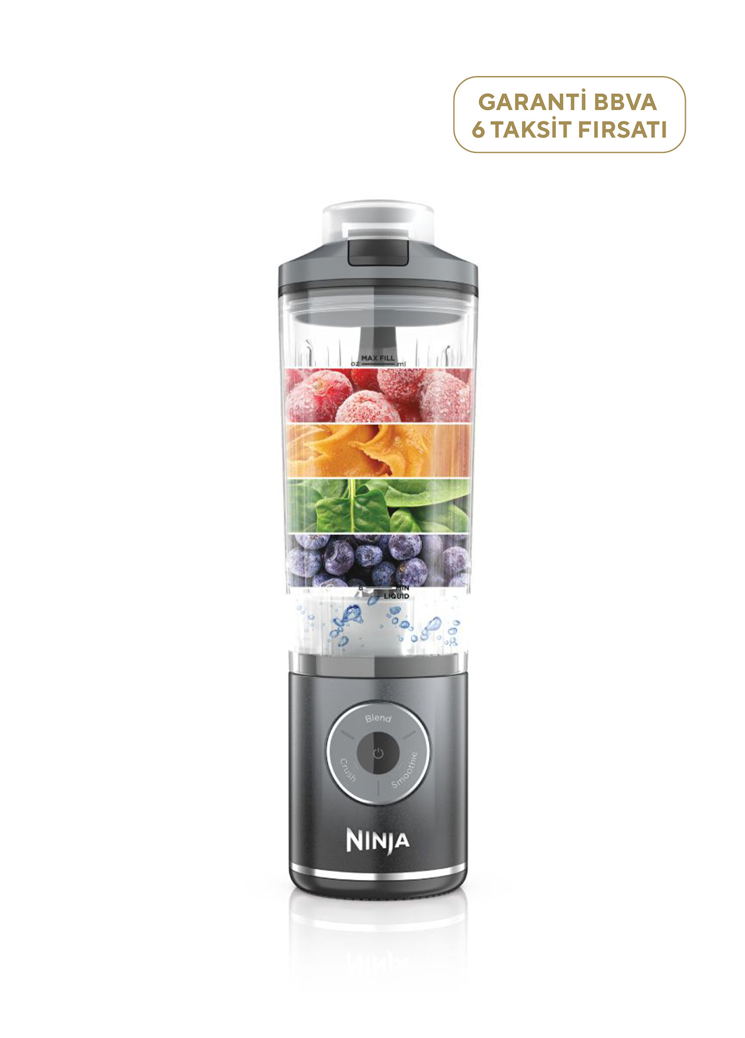 Blast Max Gri Taşınabilir Blender