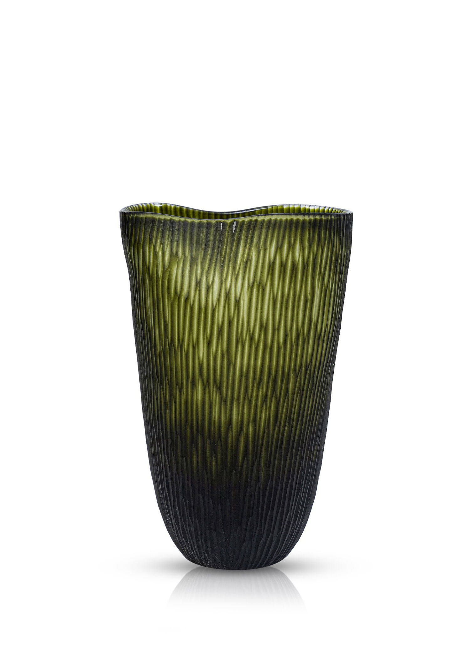 Serenıty Matte Green Cam Vazo 29 x 21 cm