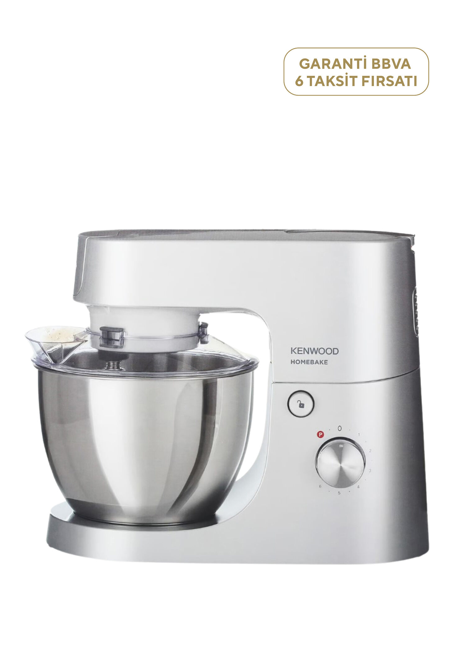 KHH01.000SI Homebake Gri Mutfak Şefi Stand Mikser