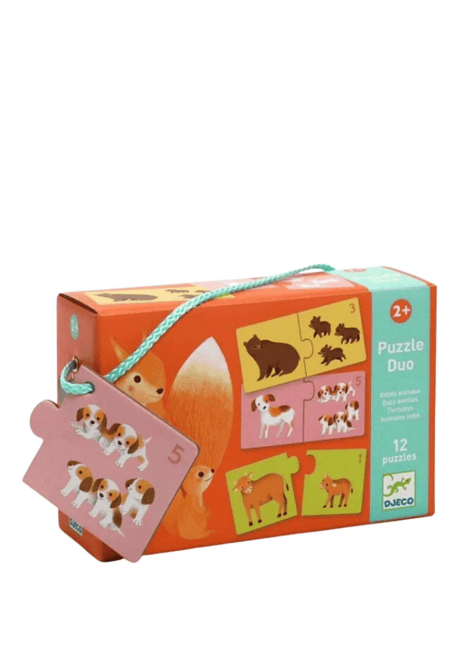 Baby Animals 2 Parça Çocuk Puzzle