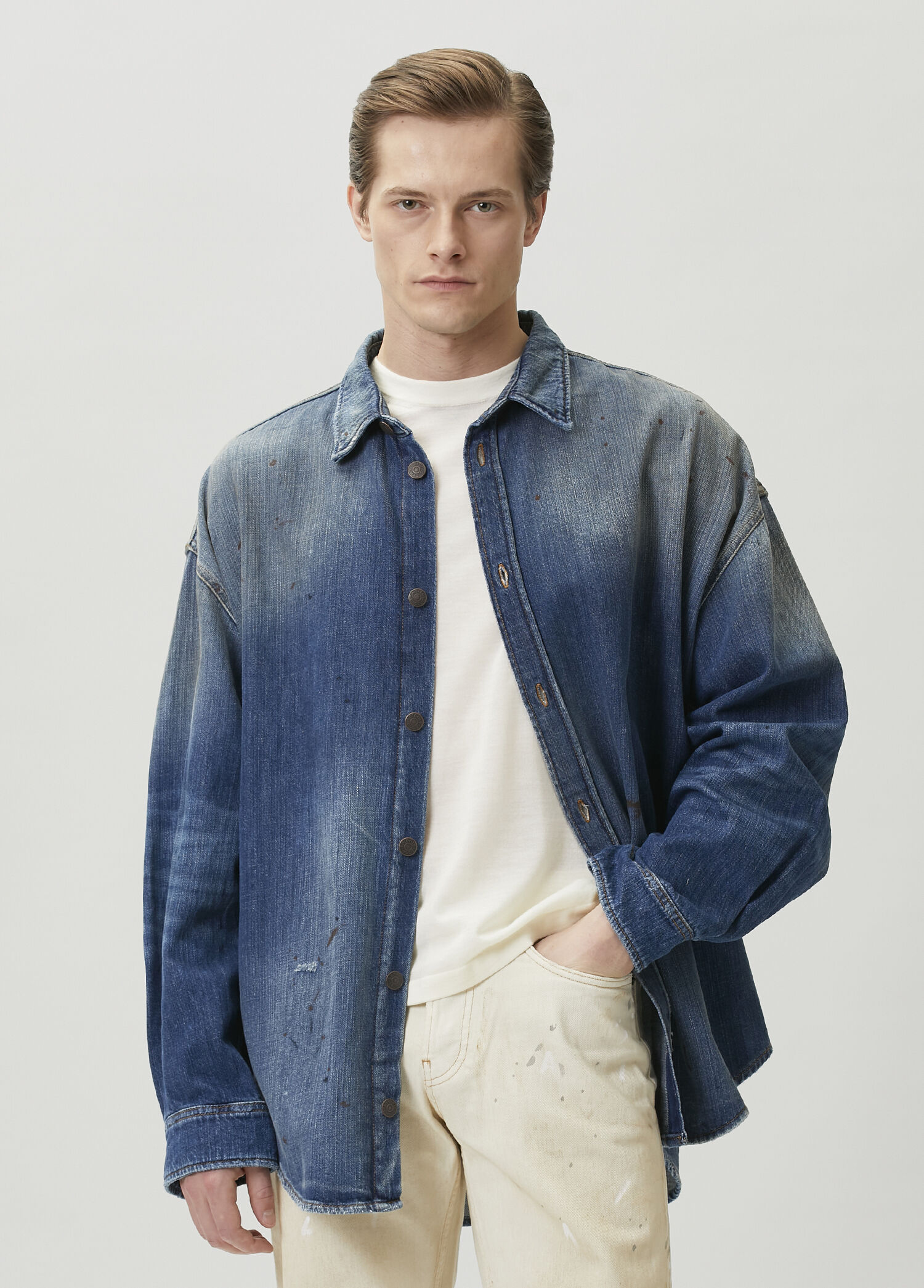 Mavi Organik Pamuk Denim Gömlek