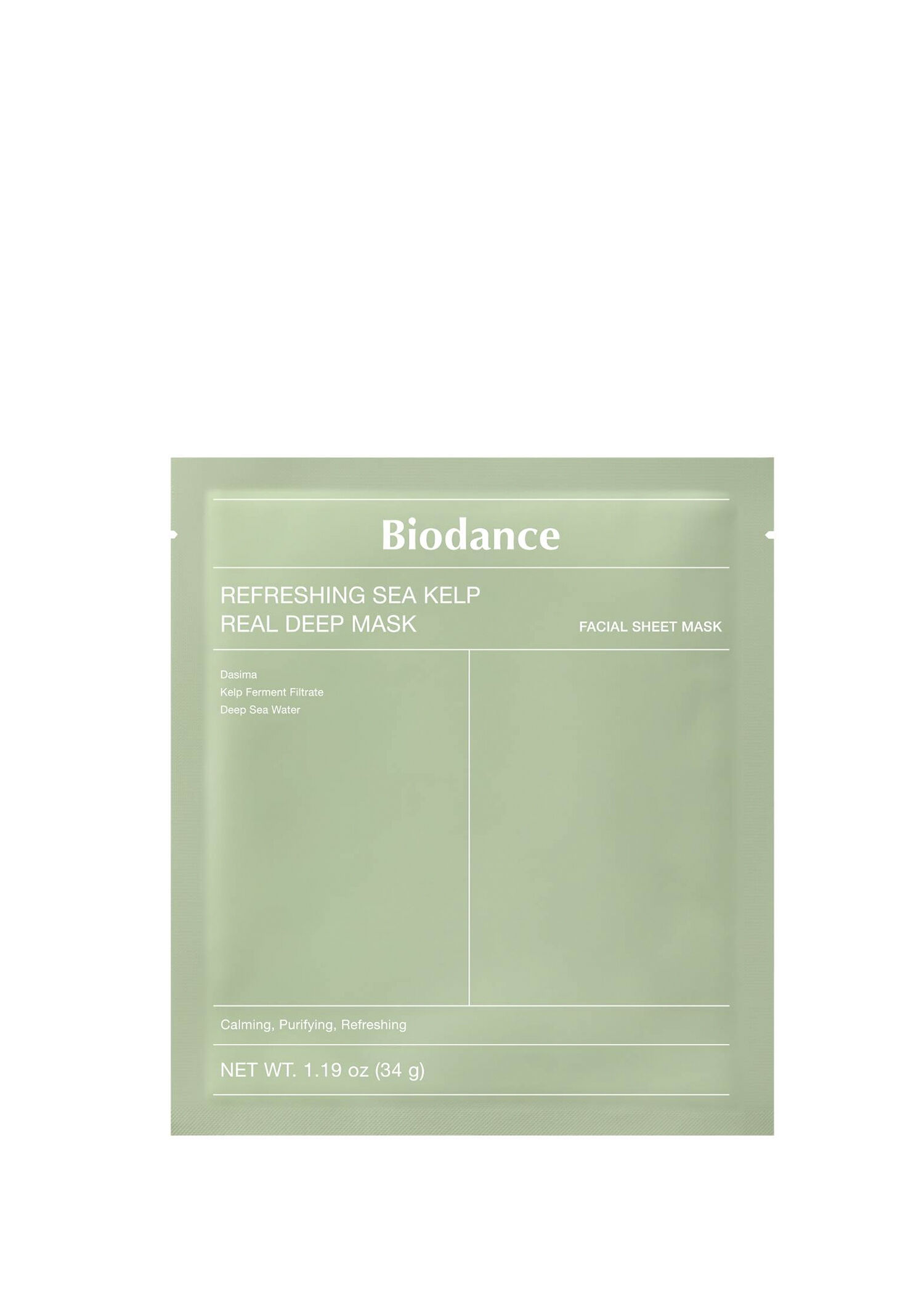 Refreshing Sea Kelp Real Deep Mask Nemlendirici Yatıştırıcı Yüz Maskesi