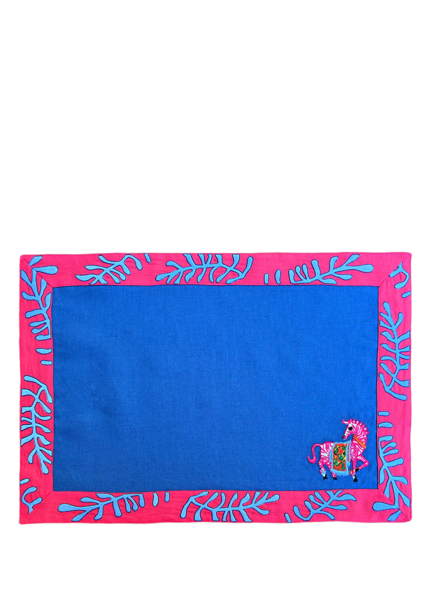 Pembe Zebra Desenli Dekoratif Amerikan Servisi