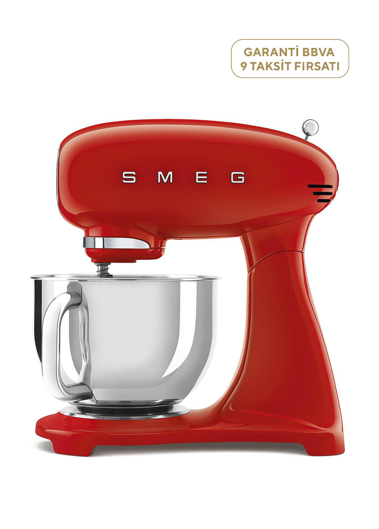 SMF03RDEU Smeg 50's Style Retro Kırmızı Stand Mikser