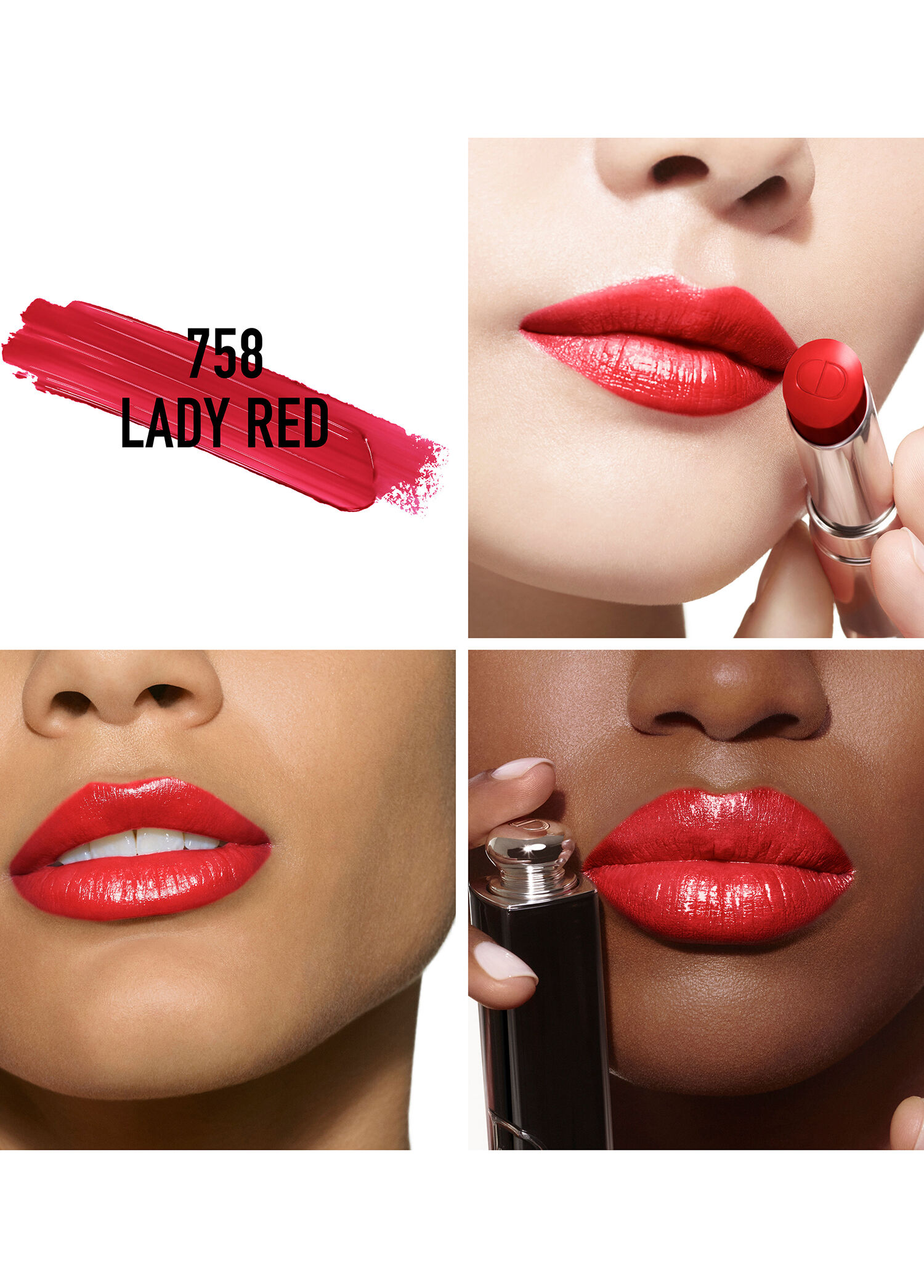 Dior - Addict Lipstick 758 - 758 LADY RED