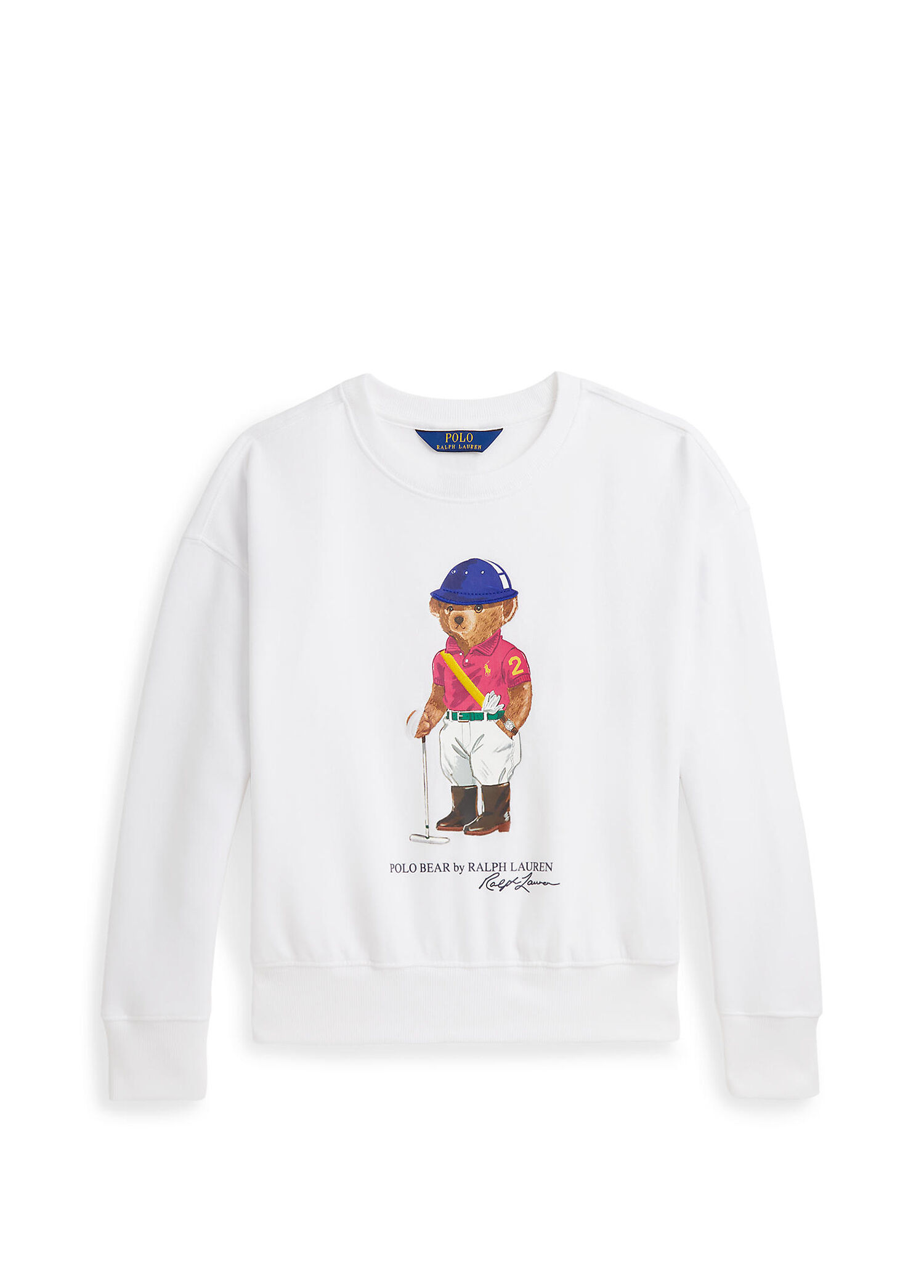 Polo Bear Beyaz Kız Çocuk Sweatshirt