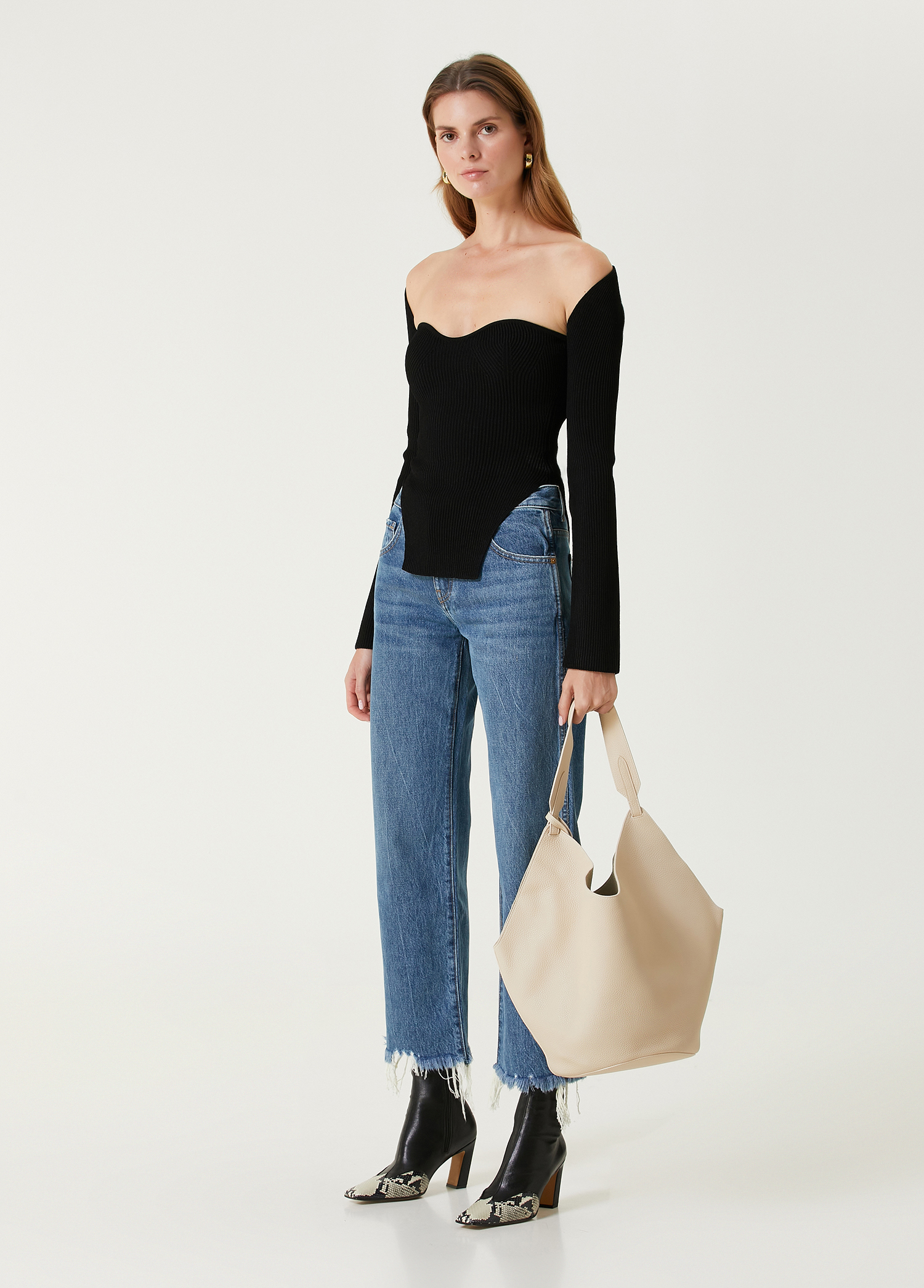 Kerrie Mavi Wide Leg Jean Pantolon