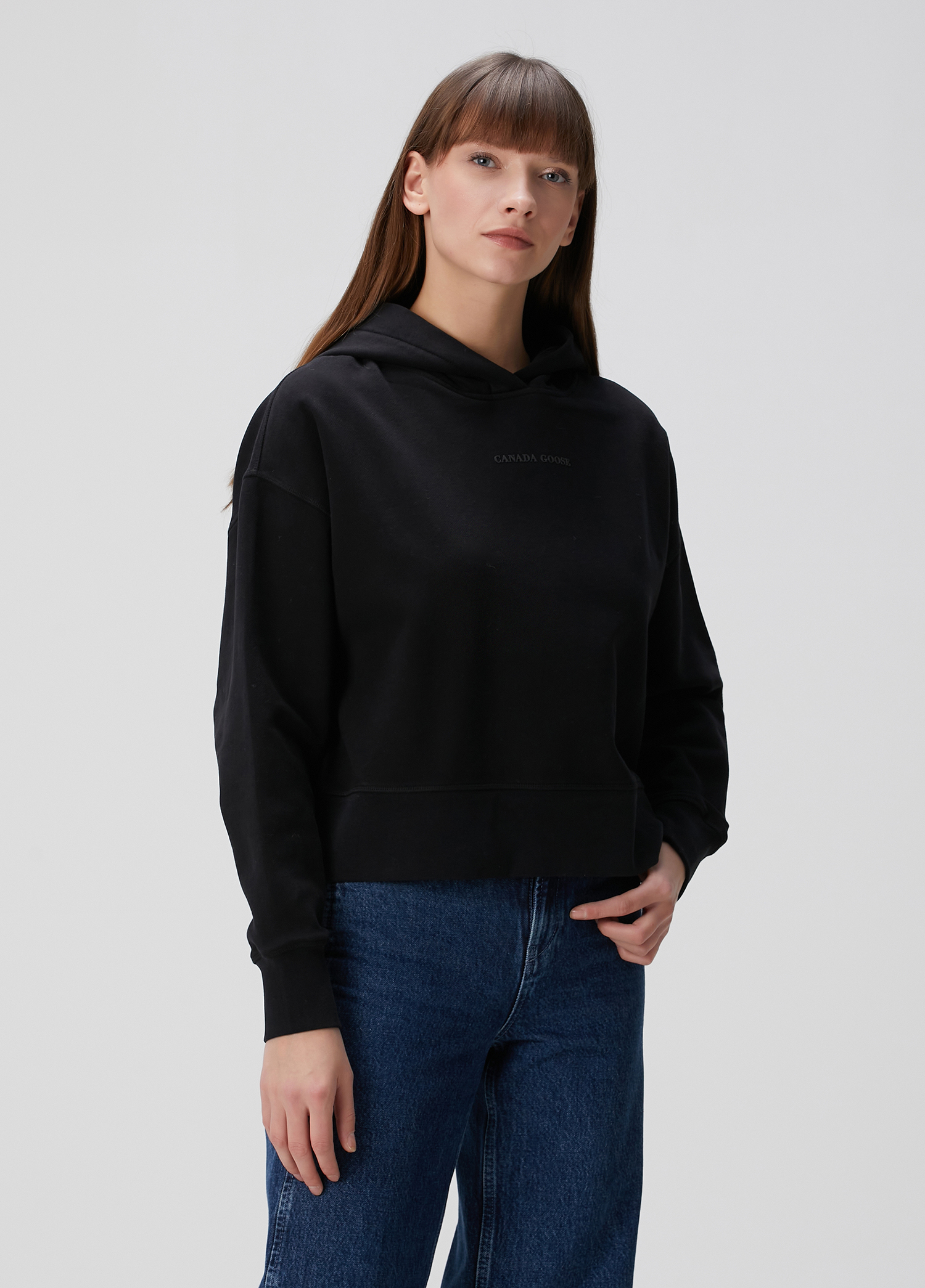 Muskoka Relaxed Siyah Kapüşonlu Sweatshirt