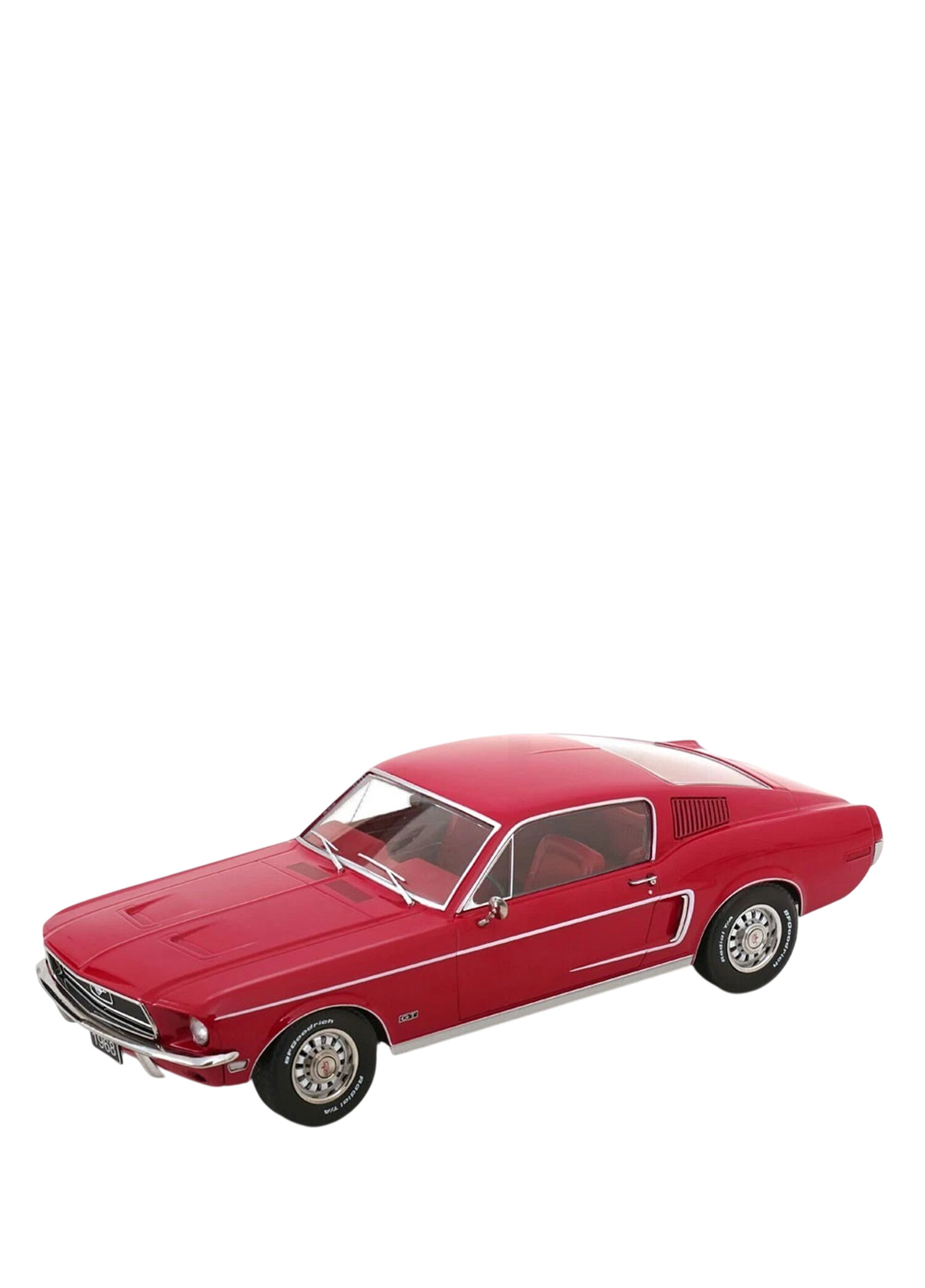 1:18 KK Scale 1968 Ford Mustang GT Fastback Kırmızı Model Araba