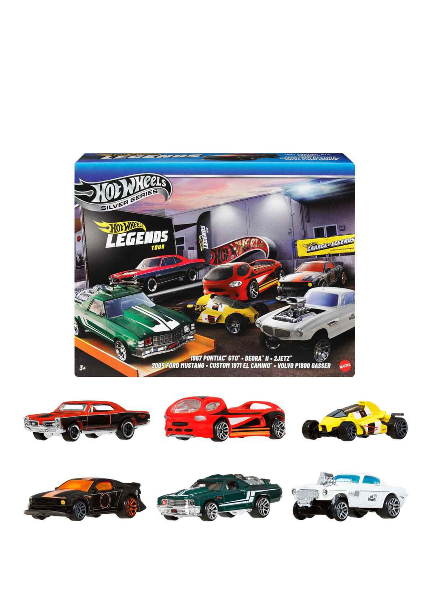 Hot Wheels - 1:64 Legends Silver Serisi 6'lı Oyuncak Araba JBY78