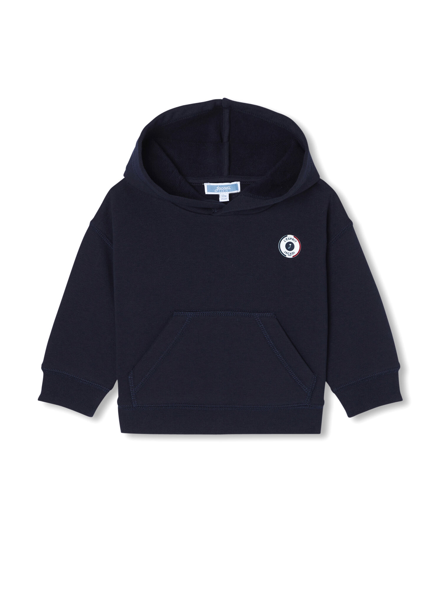 Lacivert Polar Kapüşonlu Erkek Bebek Sweatshirt