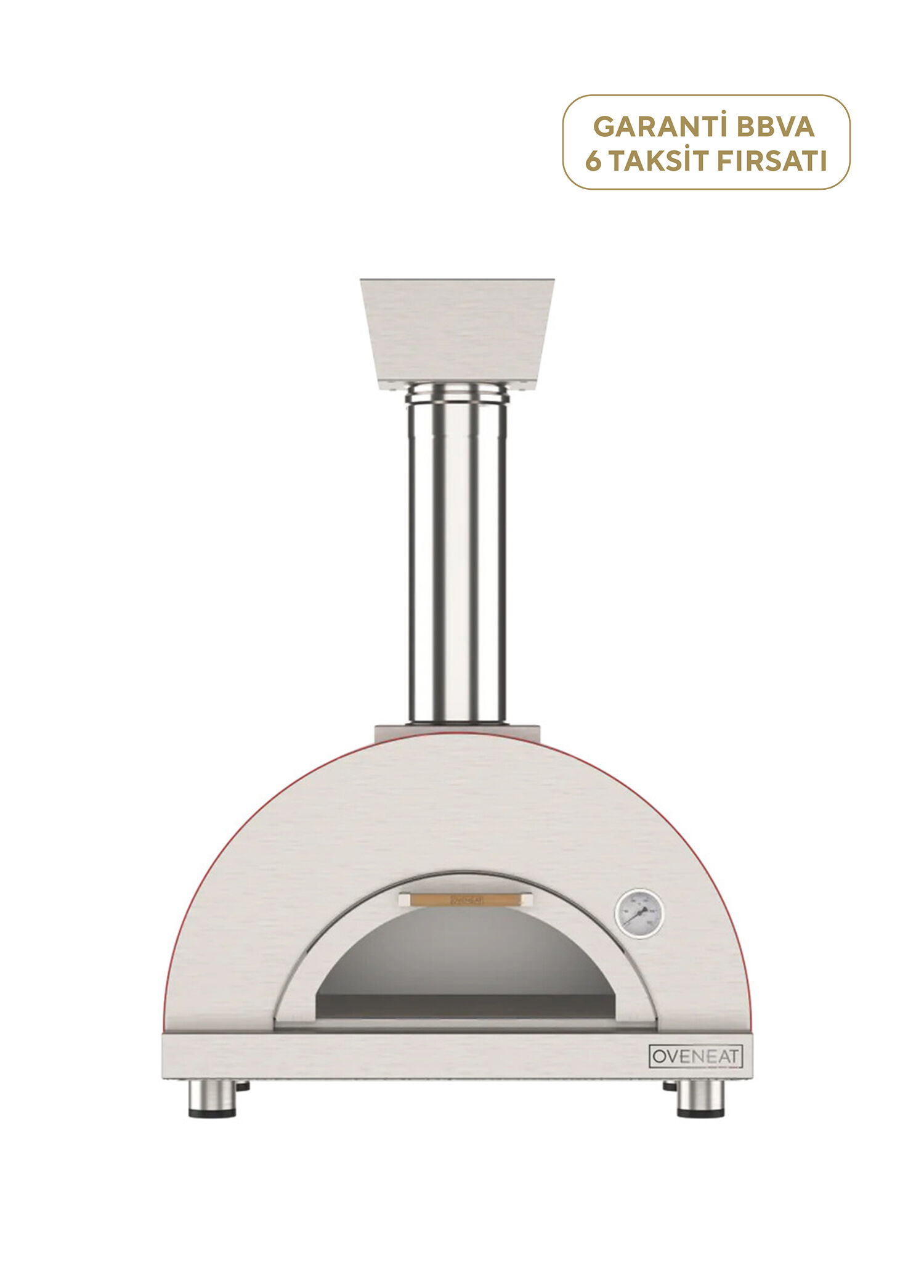 Single Odun Ateşli Gri Pizza Fırını
