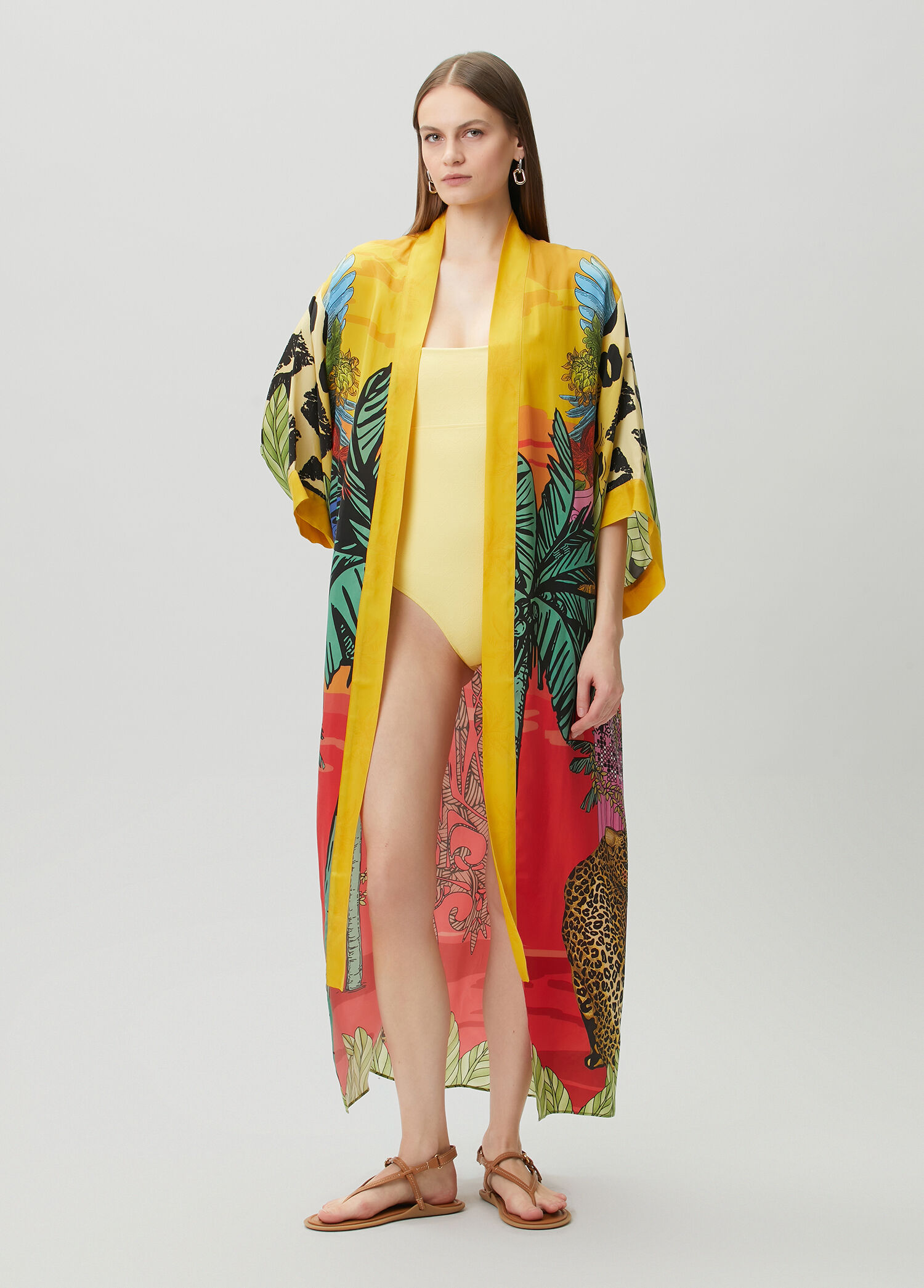 Jilda Odette Çok Renkli Kimono