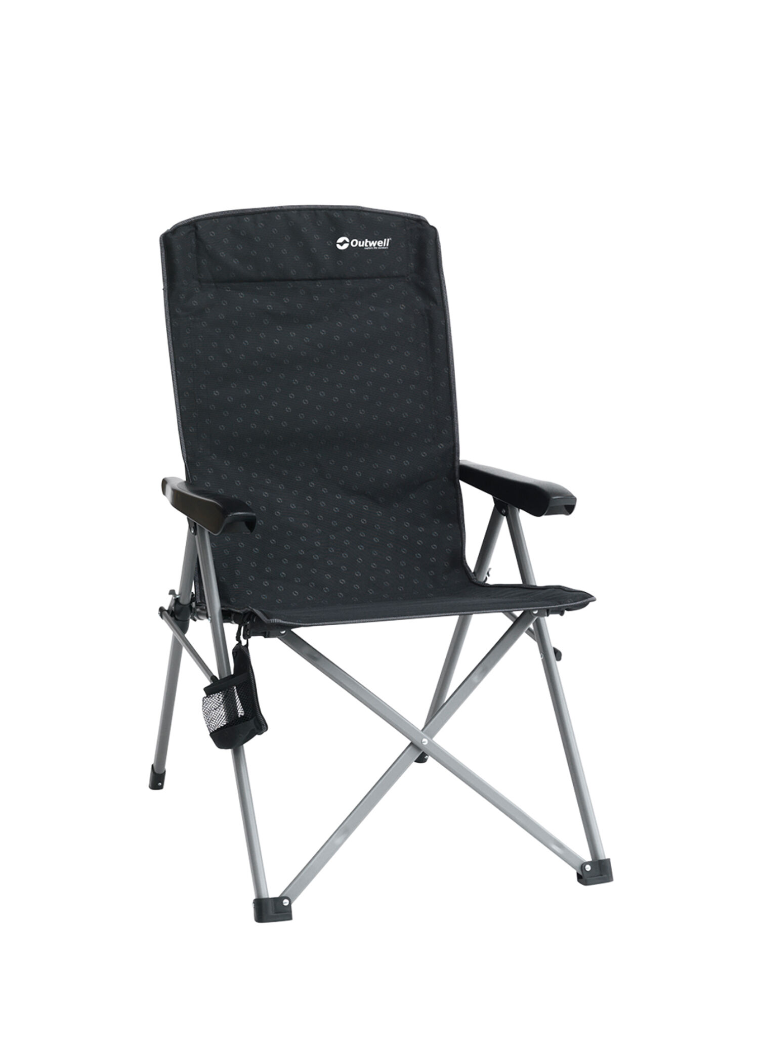 Campo Recliner 3 Kademeli Konforlu Katlanır Siyah Kamp Sandalyesi