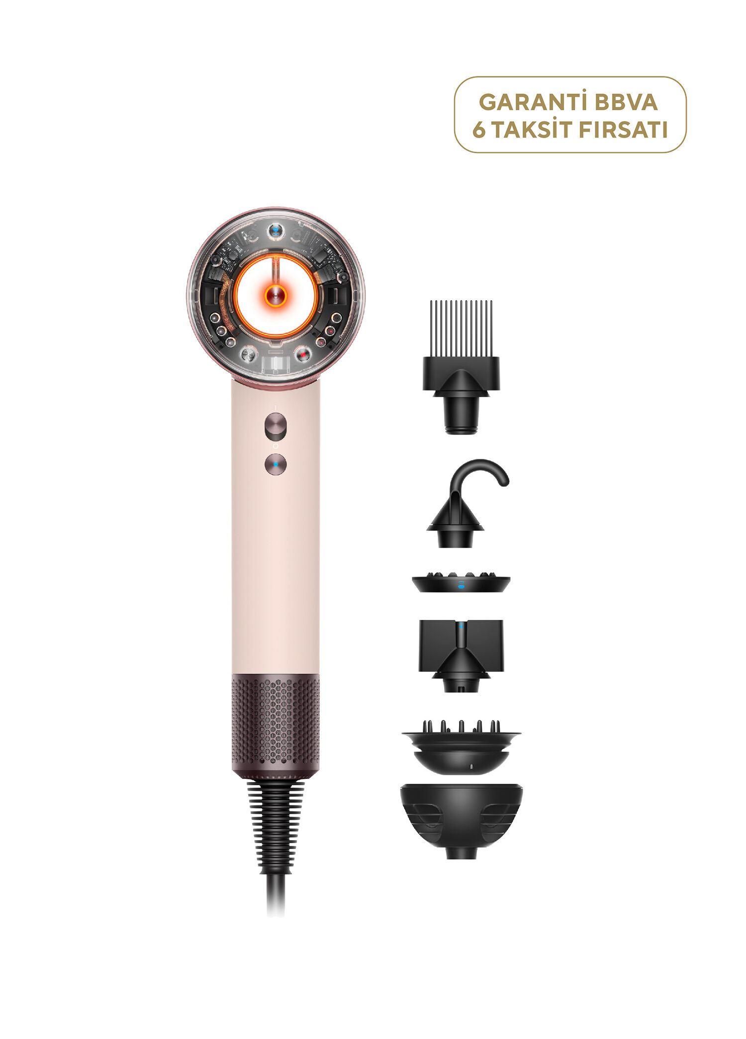 Supersonic Nural™ Saç Kurutma Makinesi (Ceramic Pink)