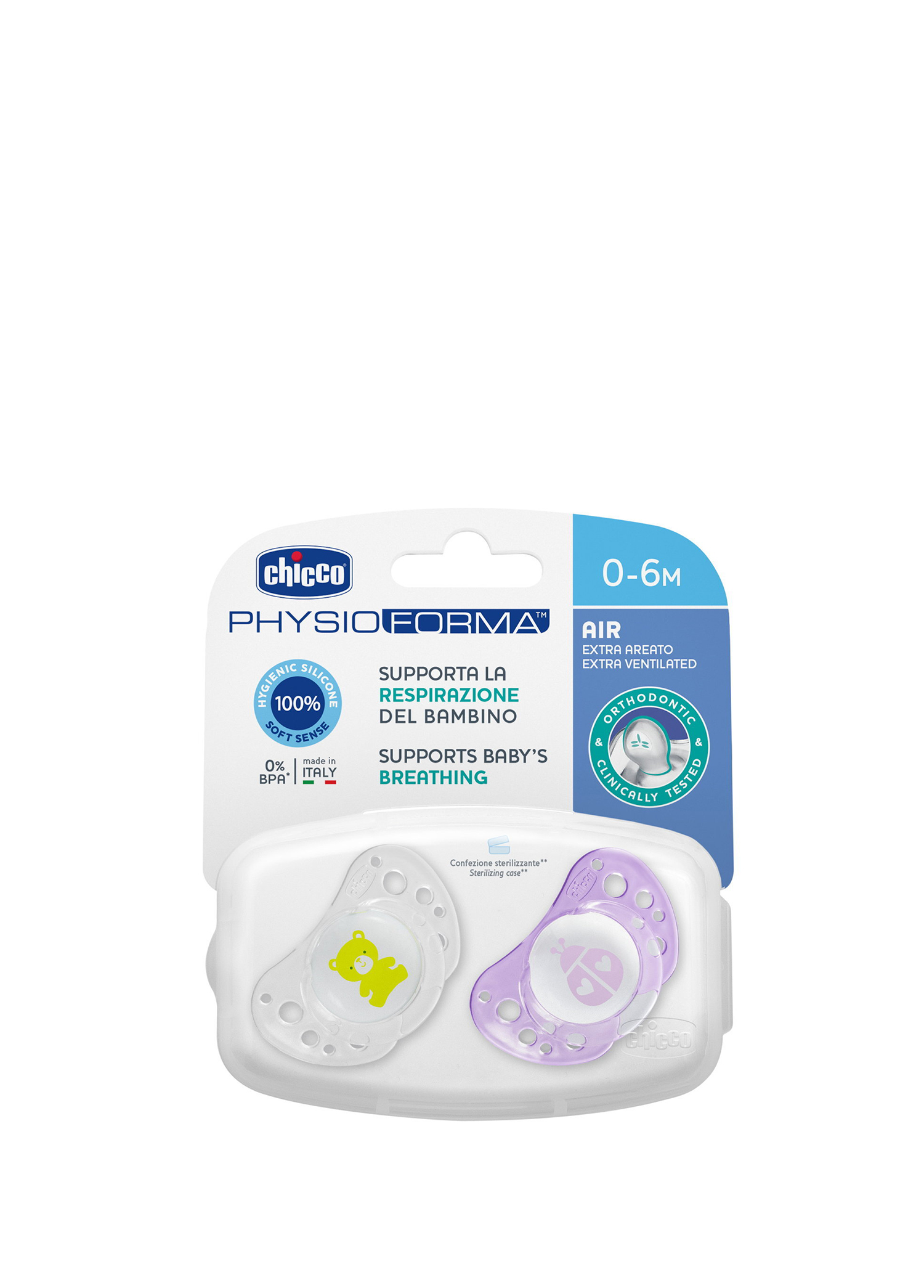 PhysioForma Air 2'li 0-6 Ay Silikon Emzik