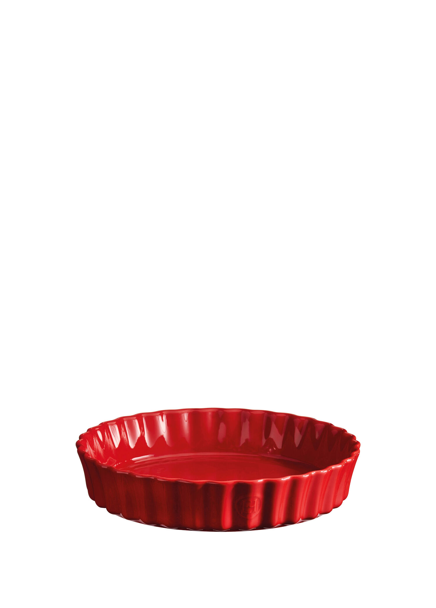 Kırmızı Seramik Yuvarlak Tart Börek Fırın Kabı 24 cm